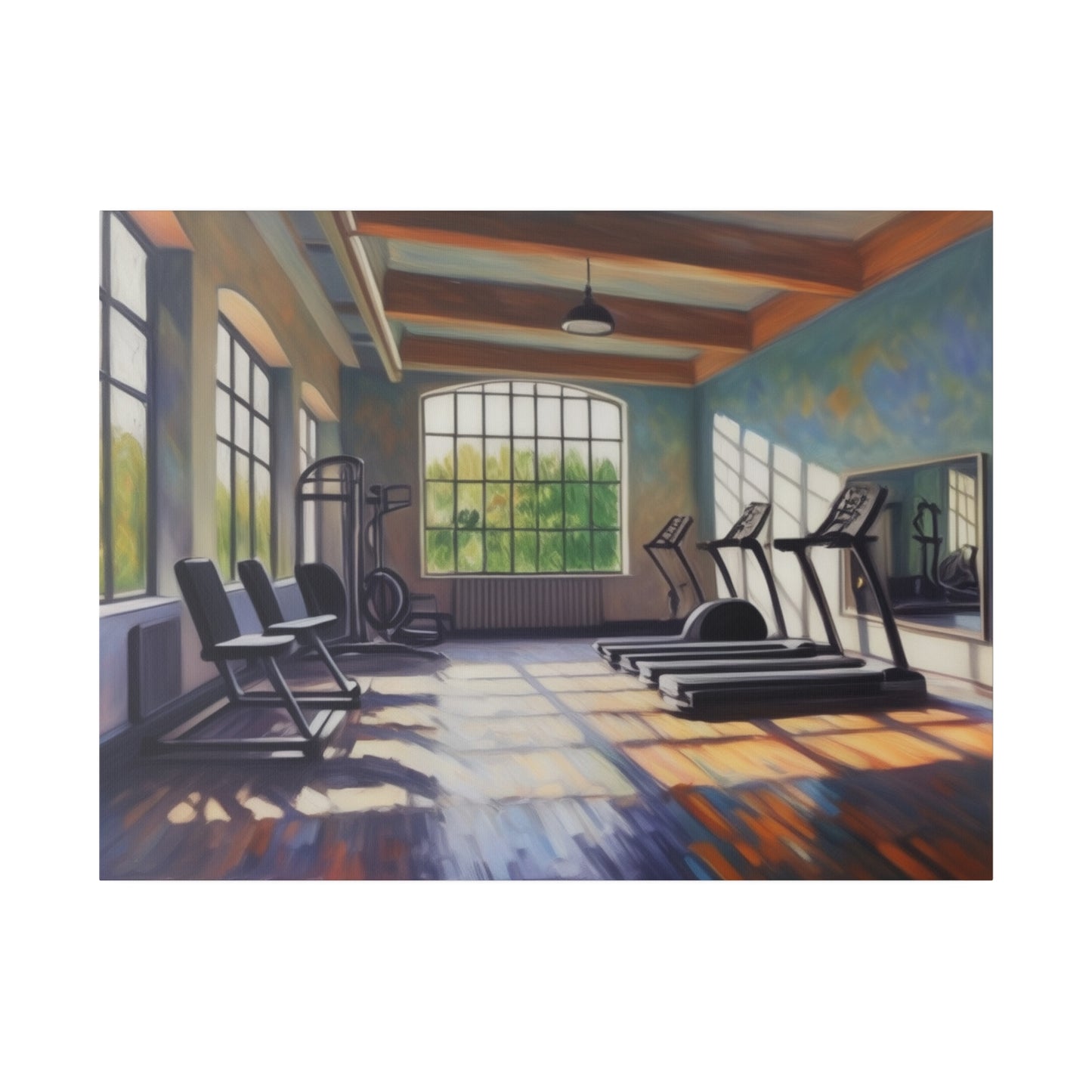 Gym, Work Out, Wall Art, Matte Canvas, Stretched, 0.75"