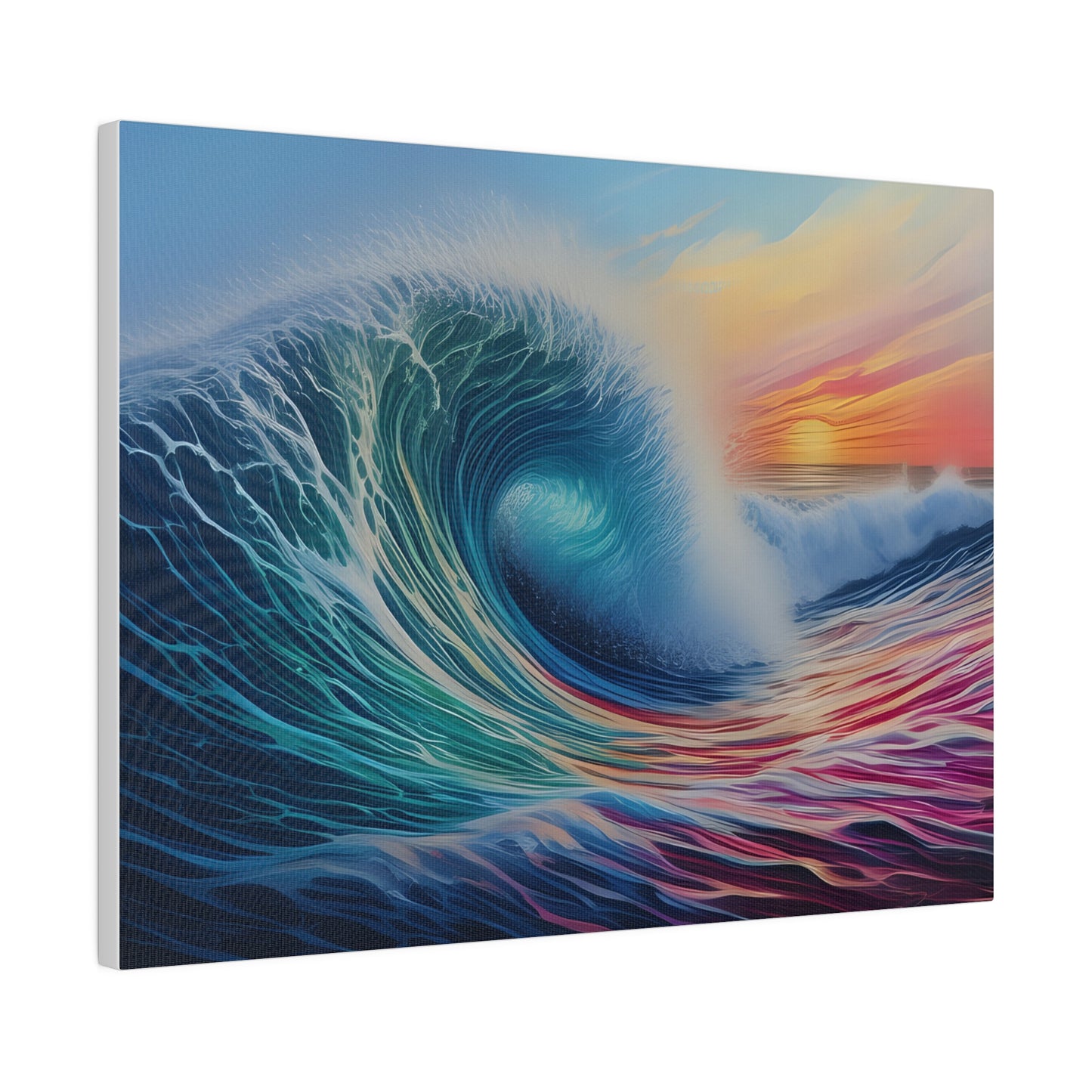 Wave, Beach, Wall Art, Matte Canvas, Stretched, 0.75"