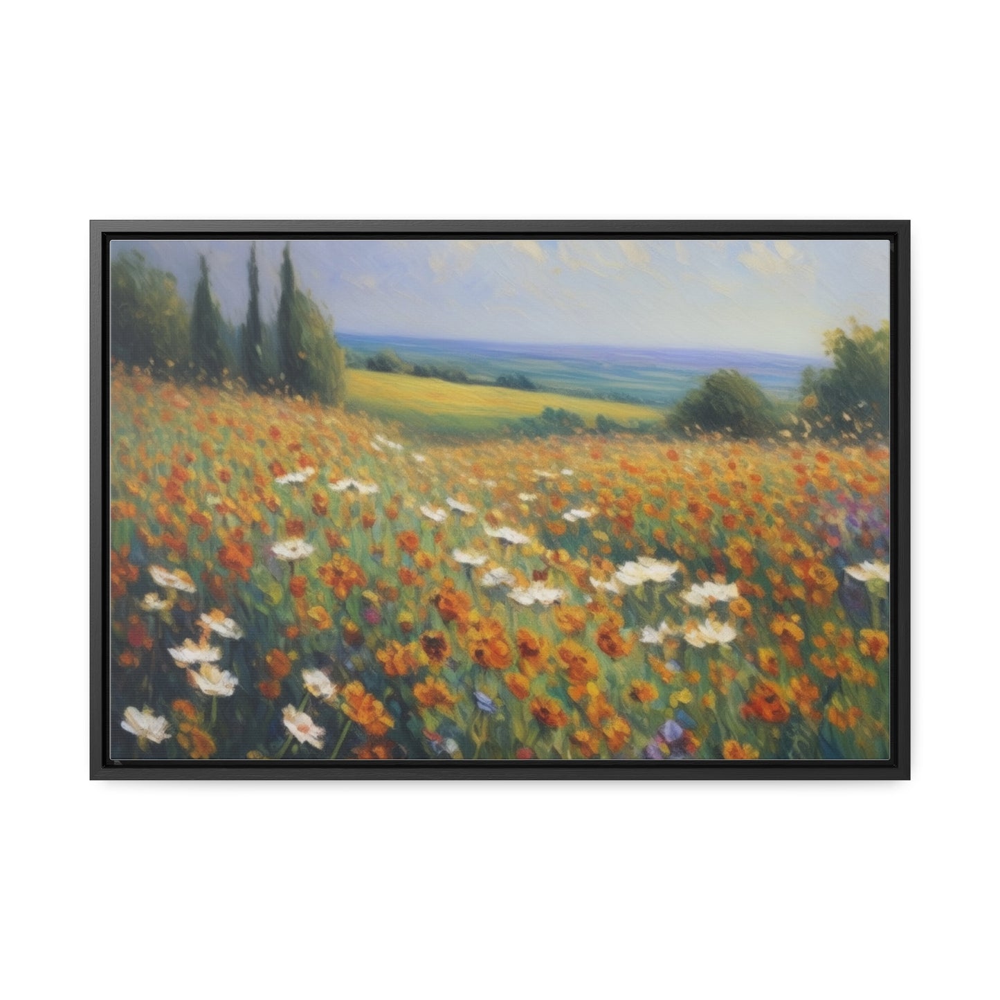 Field of flowers, Gallery Canvas Wraps, Horizontal Frame