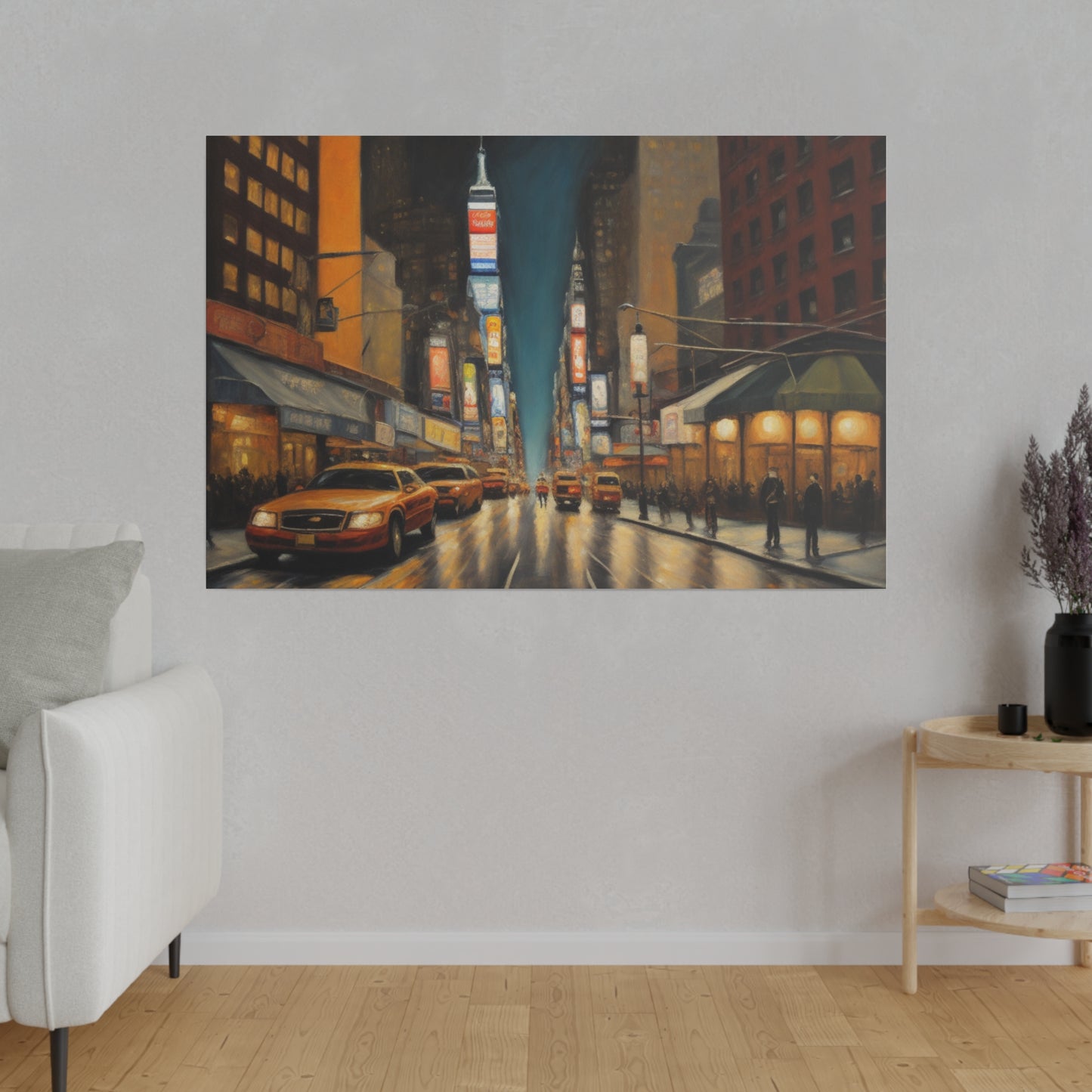 The City, Wall Art, Matte Canvas, Stretched, 0.75"