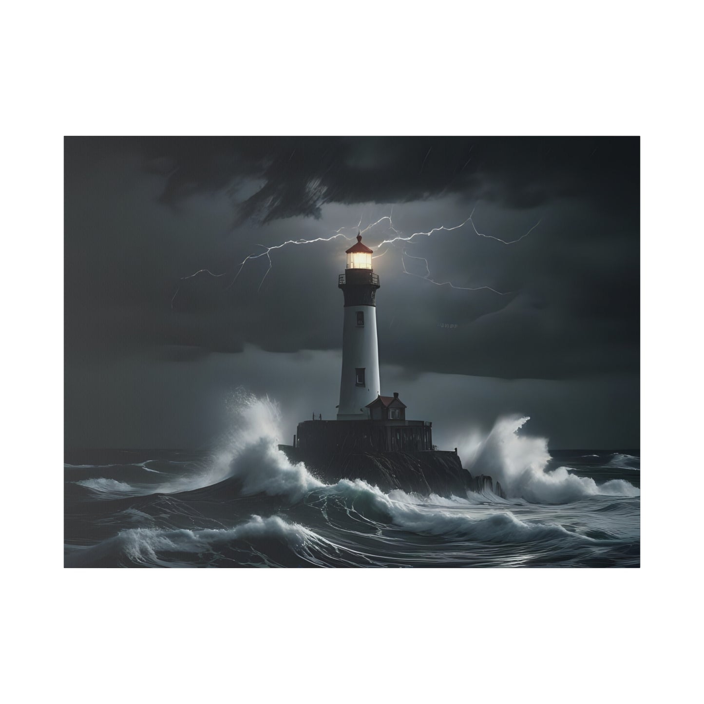 The light house, Wall Art, Matte Canvas, Stretched, 0.75"