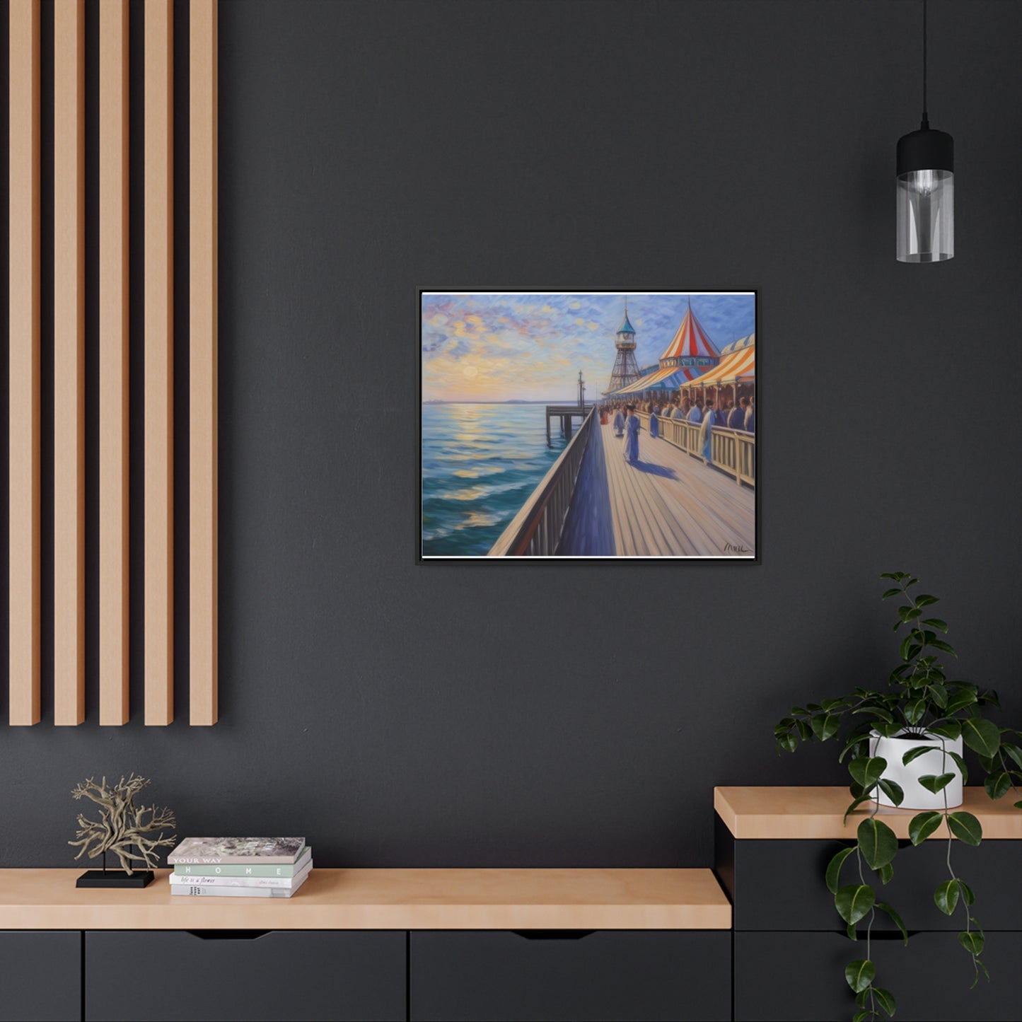 Pier, Wall Art, Gallery Canvas Wraps, Horizontal Frame