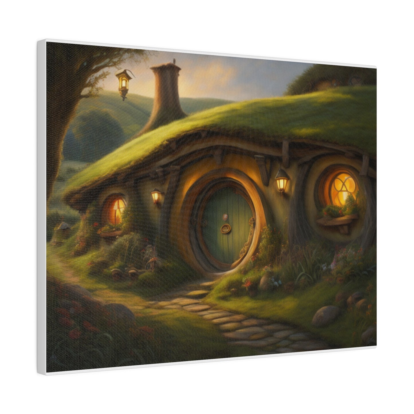 Hobbiton, Wall Art, Matte Canvas, Stretched, 0.75"