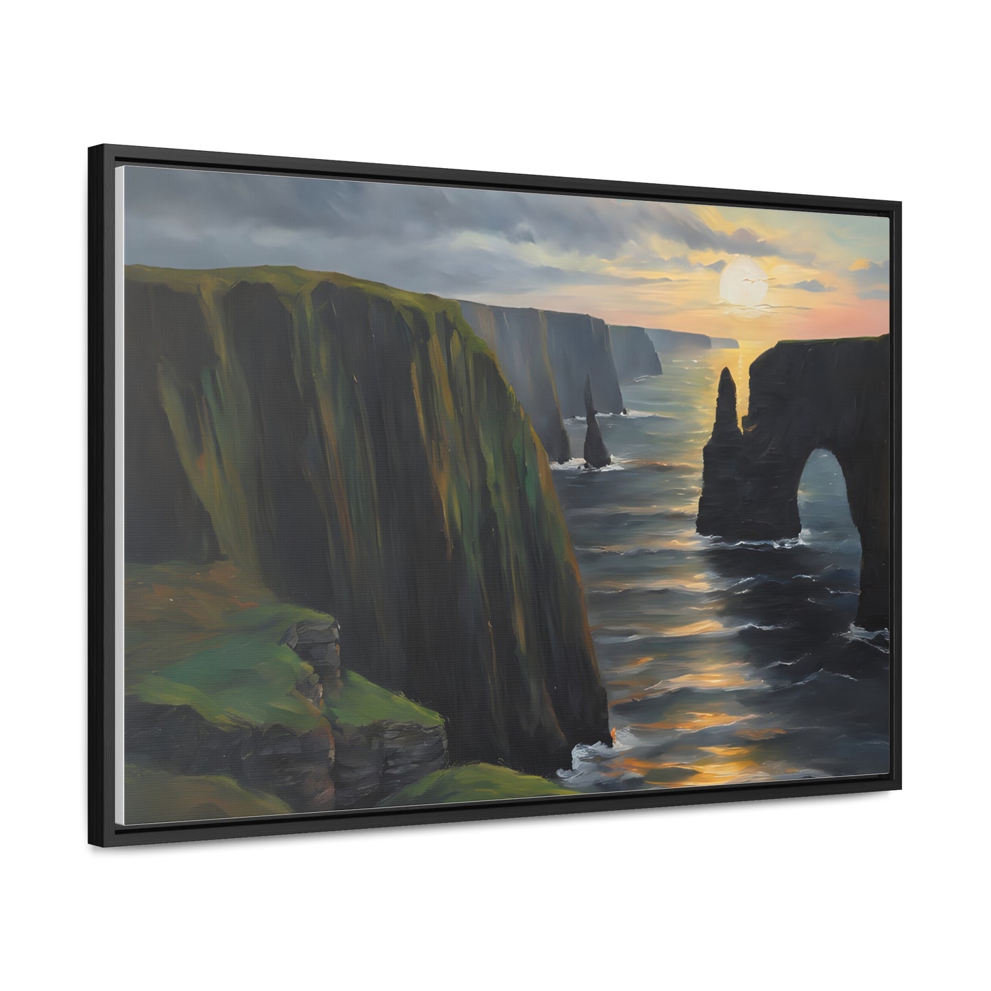 Irish Cliffs, Wall Art, Gallery Canvas Wraps, Horizontal Frame