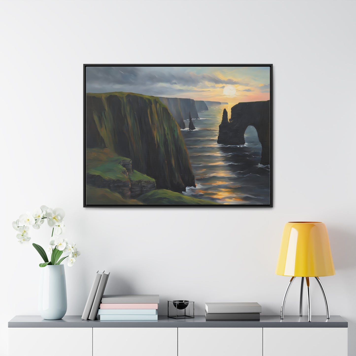 Irish Cliffs, Wall Art, Gallery Canvas Wraps, Horizontal Frame