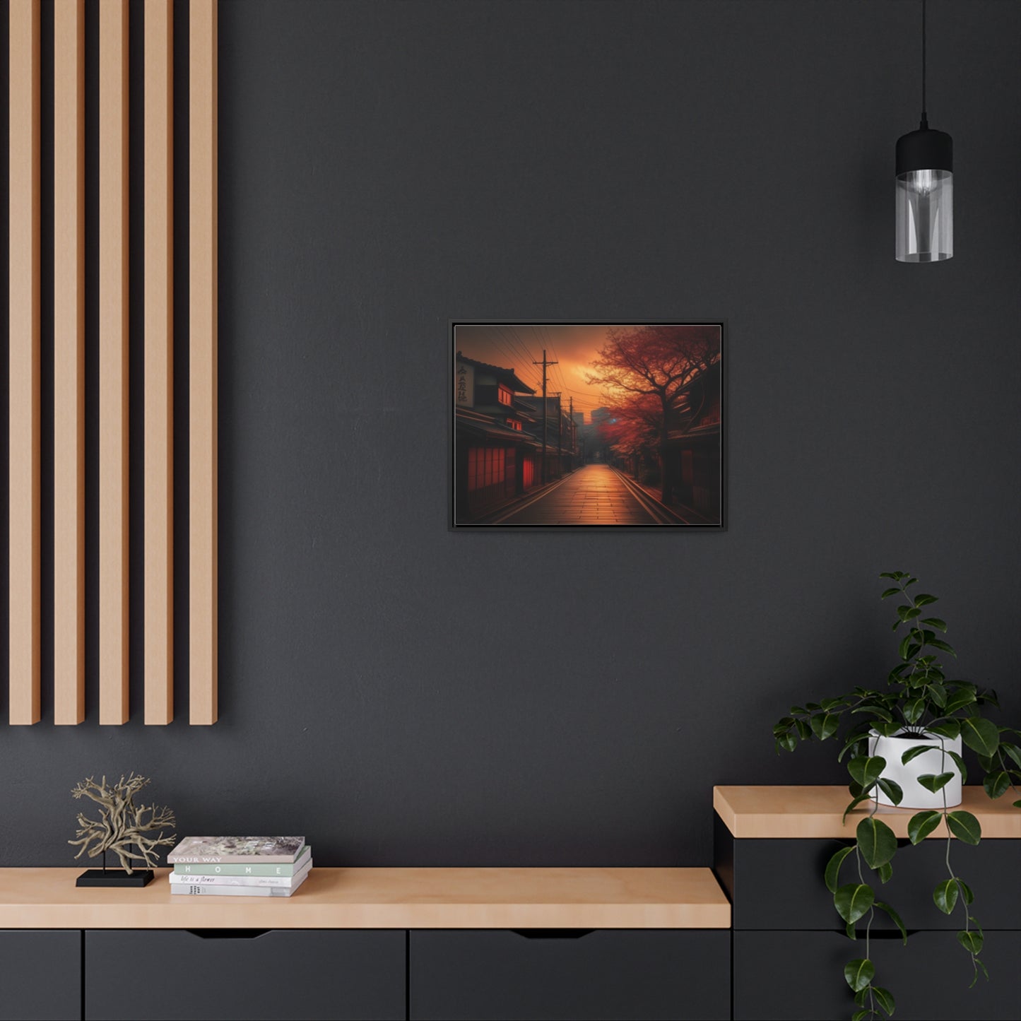 Japanese Village, Wall Art, Gallery Canvas Wraps, Horizontal Frame