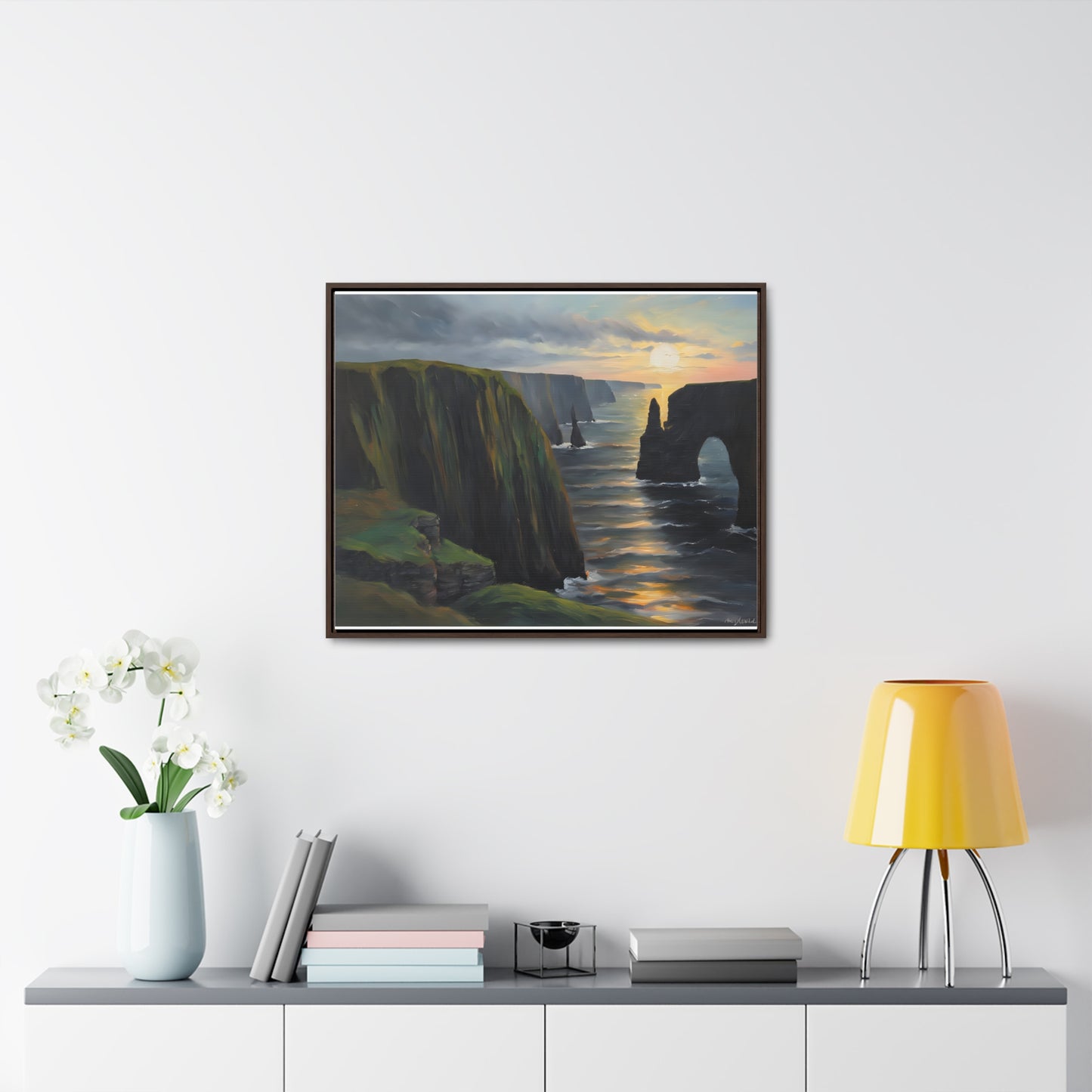 Irish Cliffs, Wall Art, Gallery Canvas Wraps, Horizontal Frame