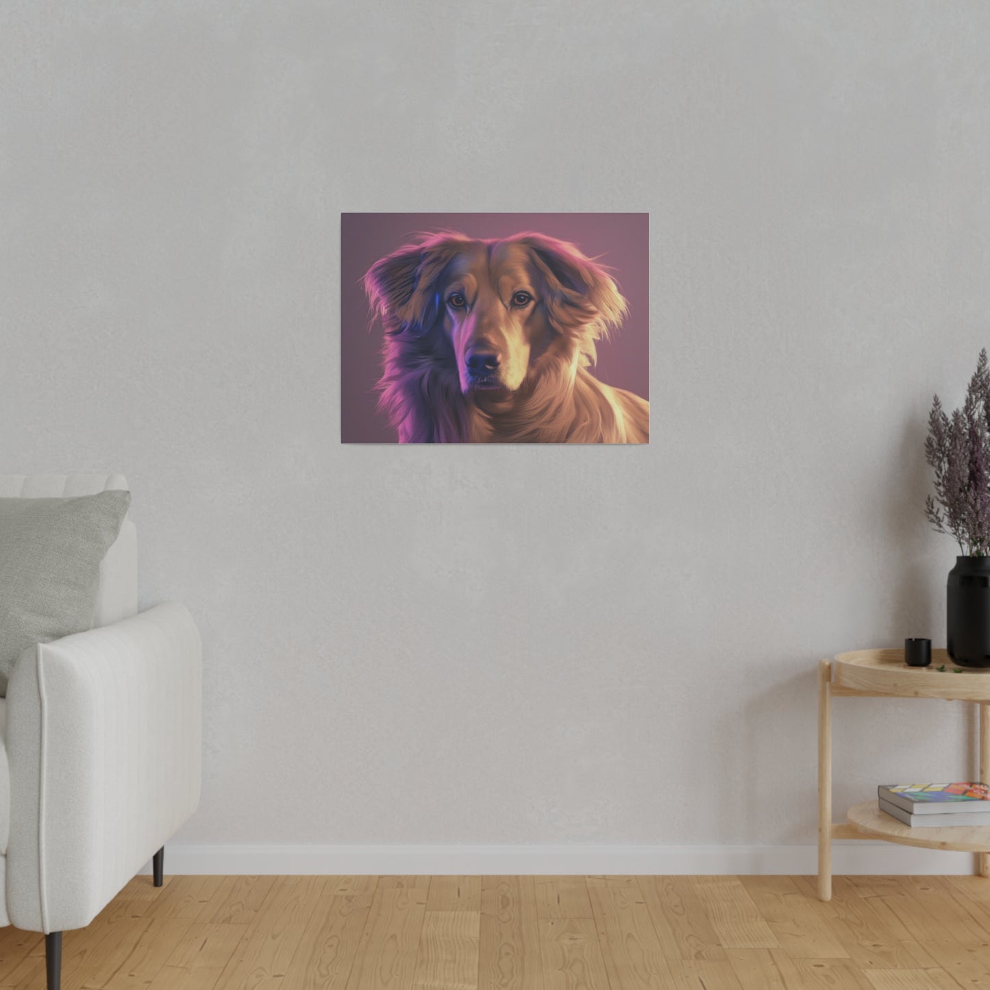 Dog, Wall Art, Matte Canvas, Stretched, 0.75"