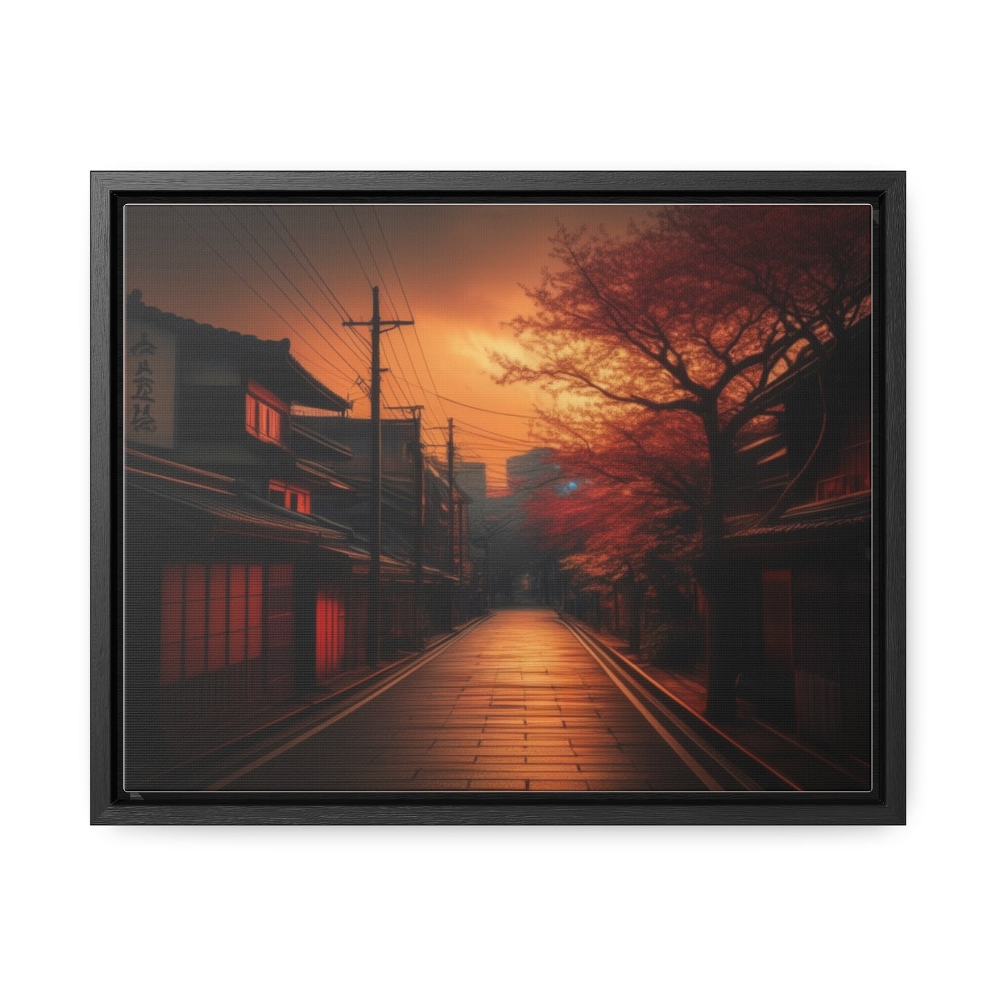 Japanese Village, Wall Art, Gallery Canvas Wraps, Horizontal Frame