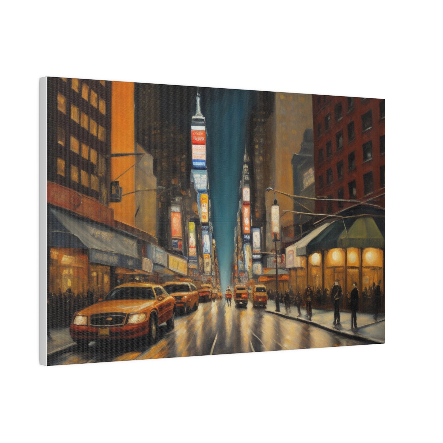 The City, Wall Art, Matte Canvas, Stretched, 0.75"