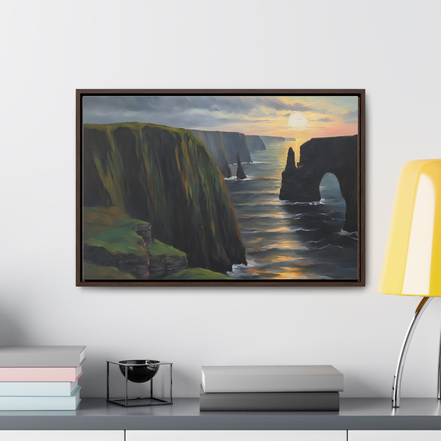 Irish Cliffs, Wall Art, Gallery Canvas Wraps, Horizontal Frame