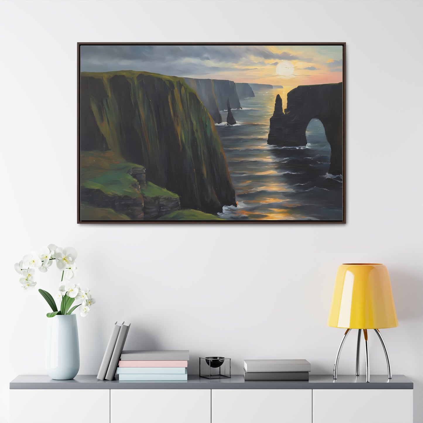 Irish Cliffs, Wall Art, Gallery Canvas Wraps, Horizontal Frame