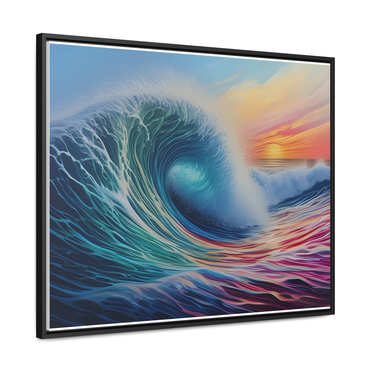 Beach Wave, Wall Art, Gallery Canvas Wraps, Horizontal Frame