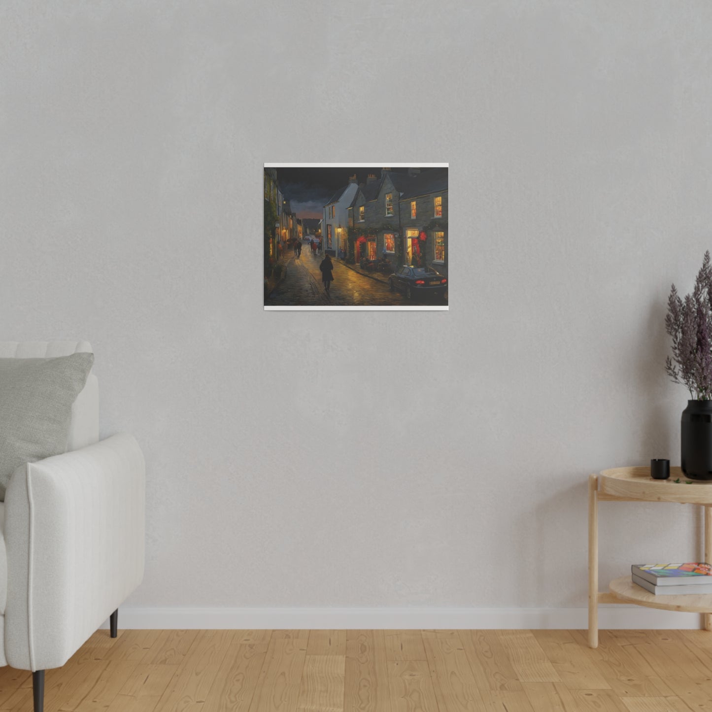 Calm Town, Wall Art, Matte Canvas, Stretched, 0.75"