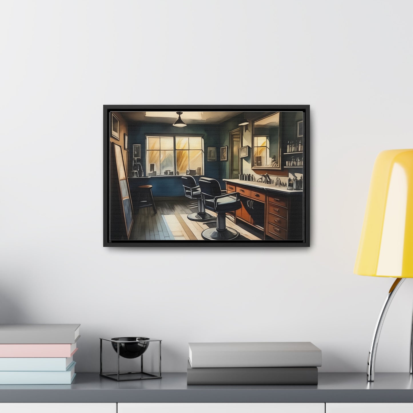 Barbershop, Wall Art, Gallery Canvas Wraps, Horizontal Frame