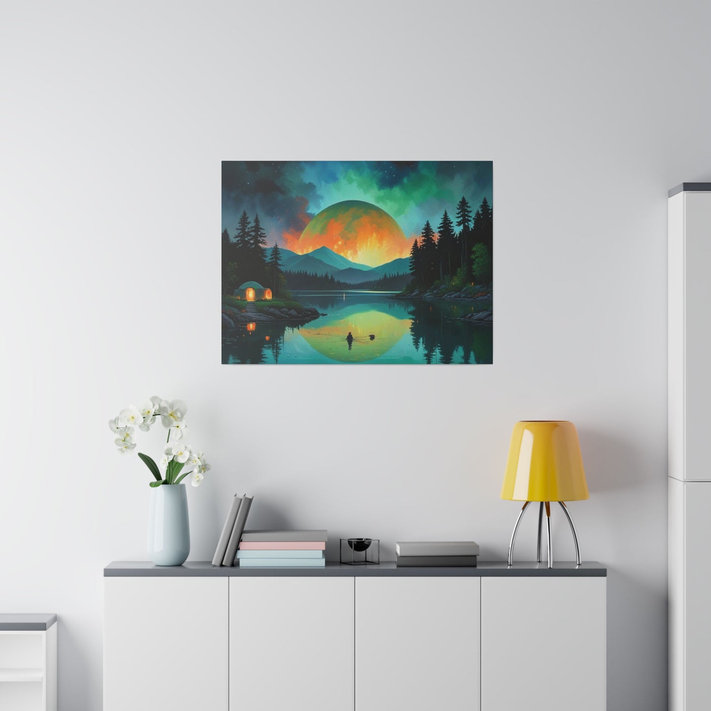 The Moon Tonight, Wall Art, Matte Canvas, Stretched, 0.75"