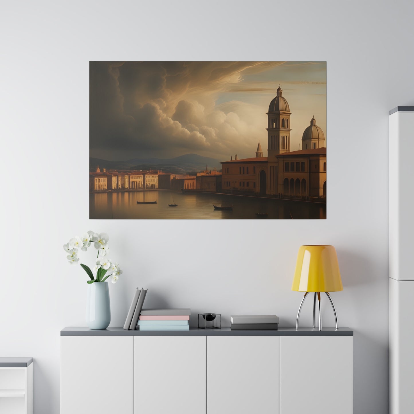 Wall Art, Canal, Matte Canvas, Stretched, 0.75"