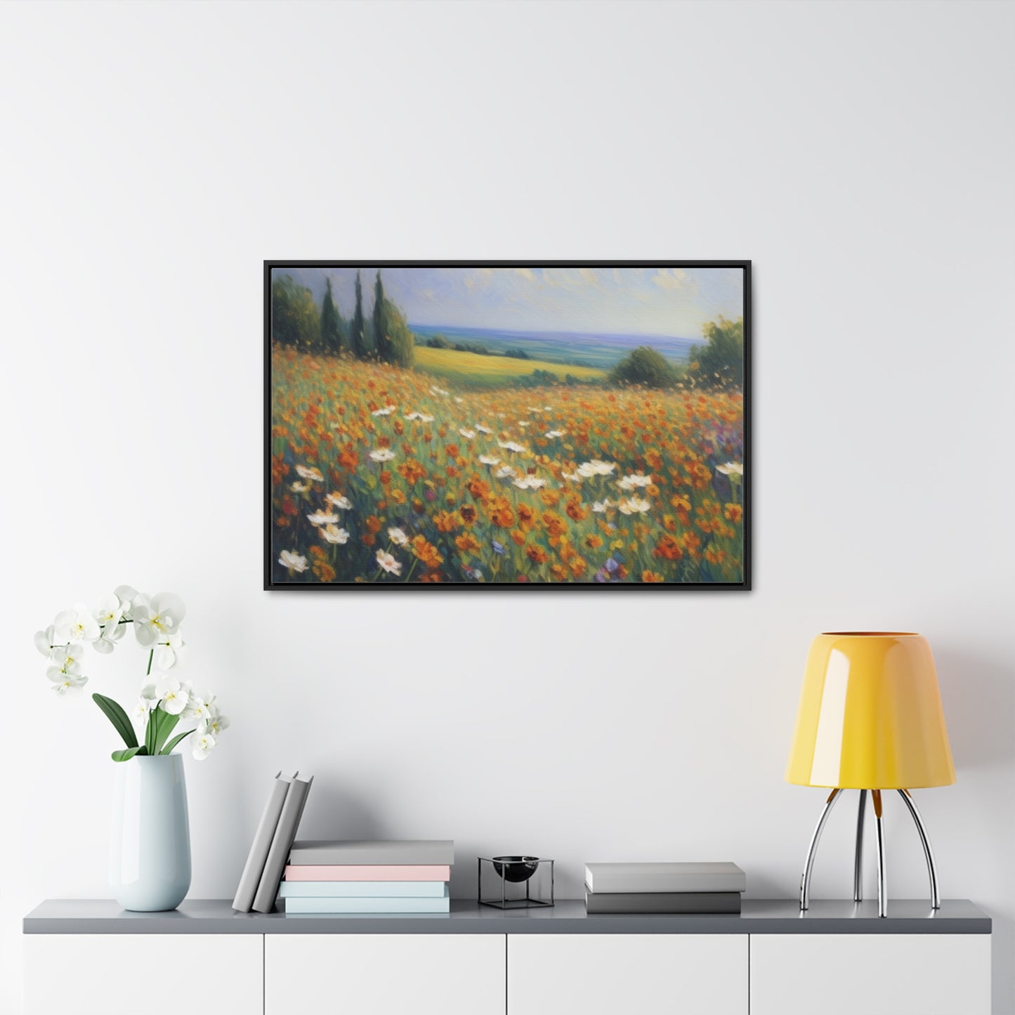 Field of flowers, Gallery Canvas Wraps, Horizontal Frame