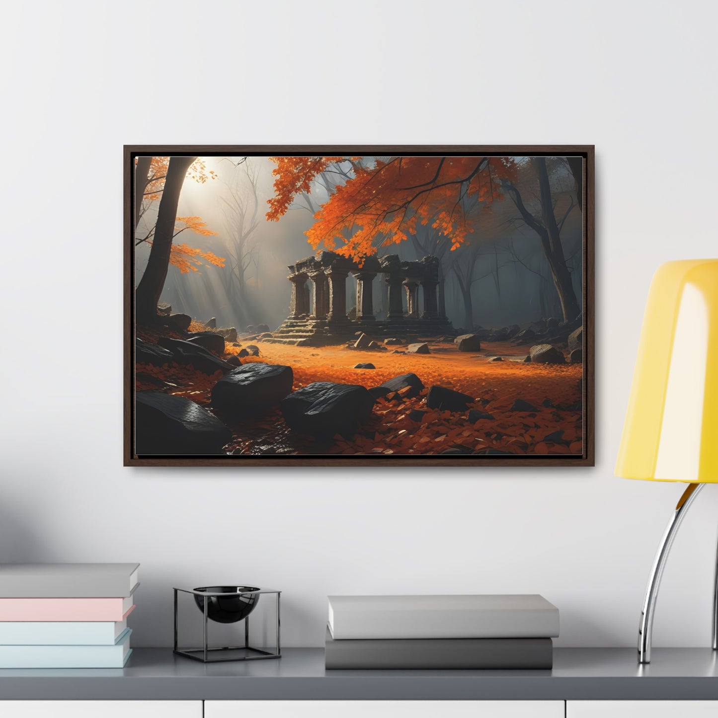 Ruins in the Wood, Wall Art, Gallery Canvas Wraps, Horizontal Frame