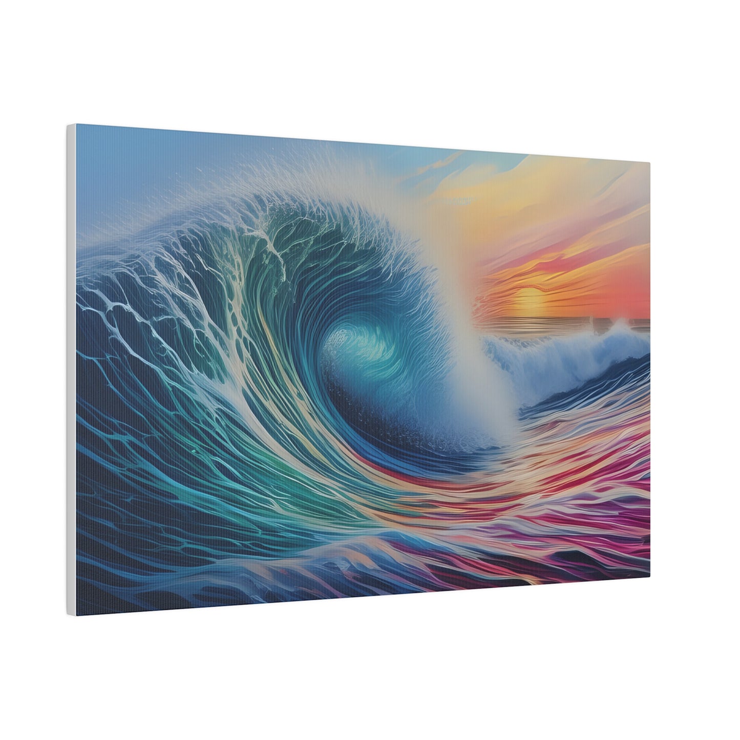 Wave, Beach, Wall Art, Matte Canvas, Stretched, 0.75"