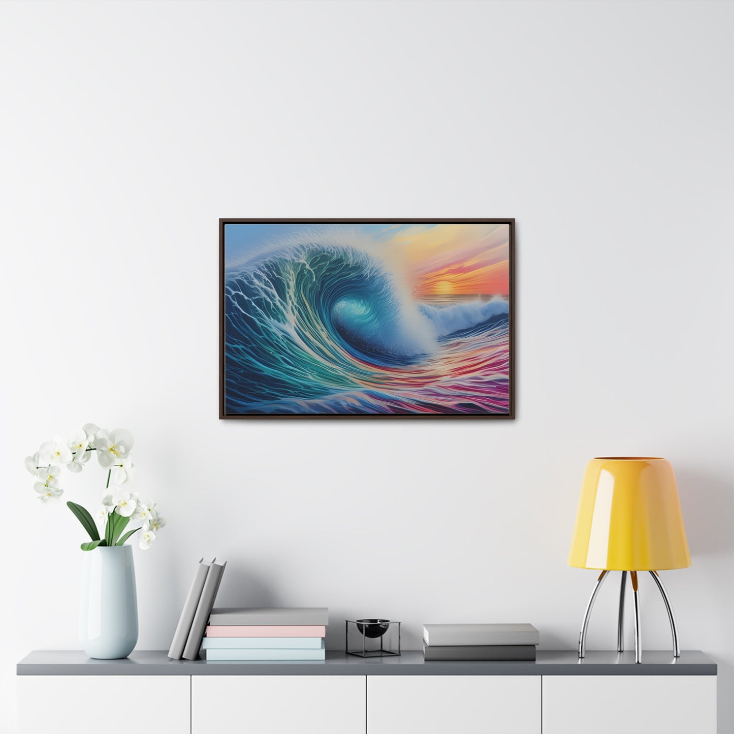 Beach Wave, Wall Art, Gallery Canvas Wraps, Horizontal Frame