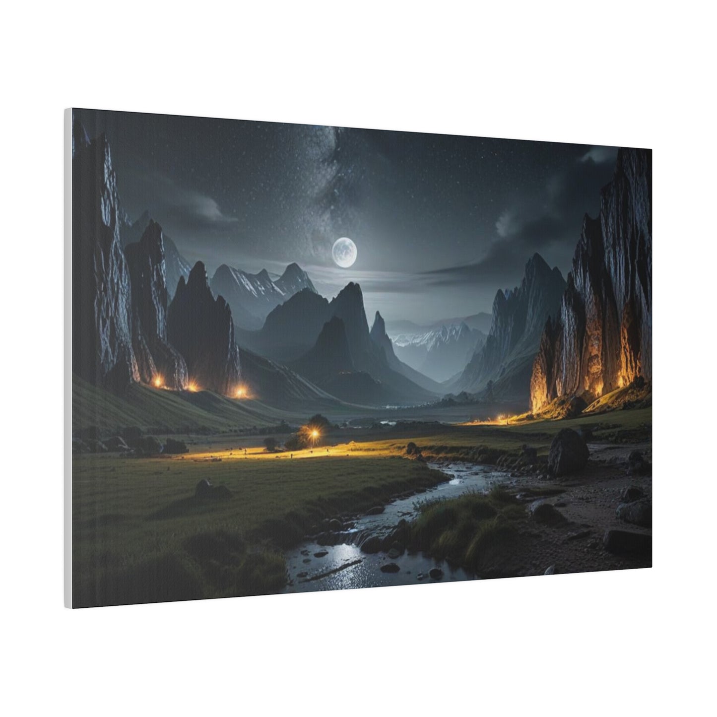 The Place Between the Cliffs, Wall Art, Matte Canvas, Stretched, 0.75"