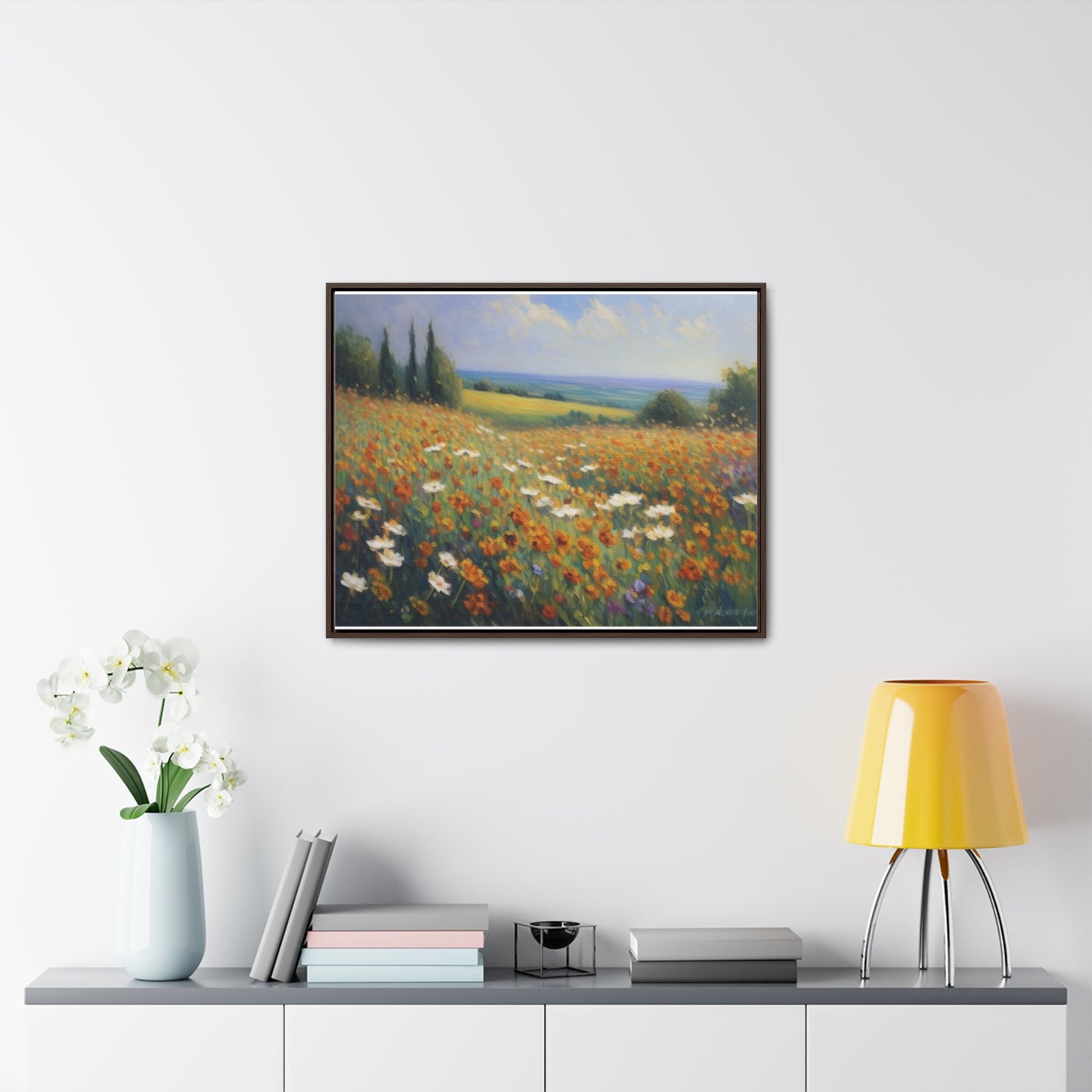 Field of flowers, Gallery Canvas Wraps, Horizontal Frame