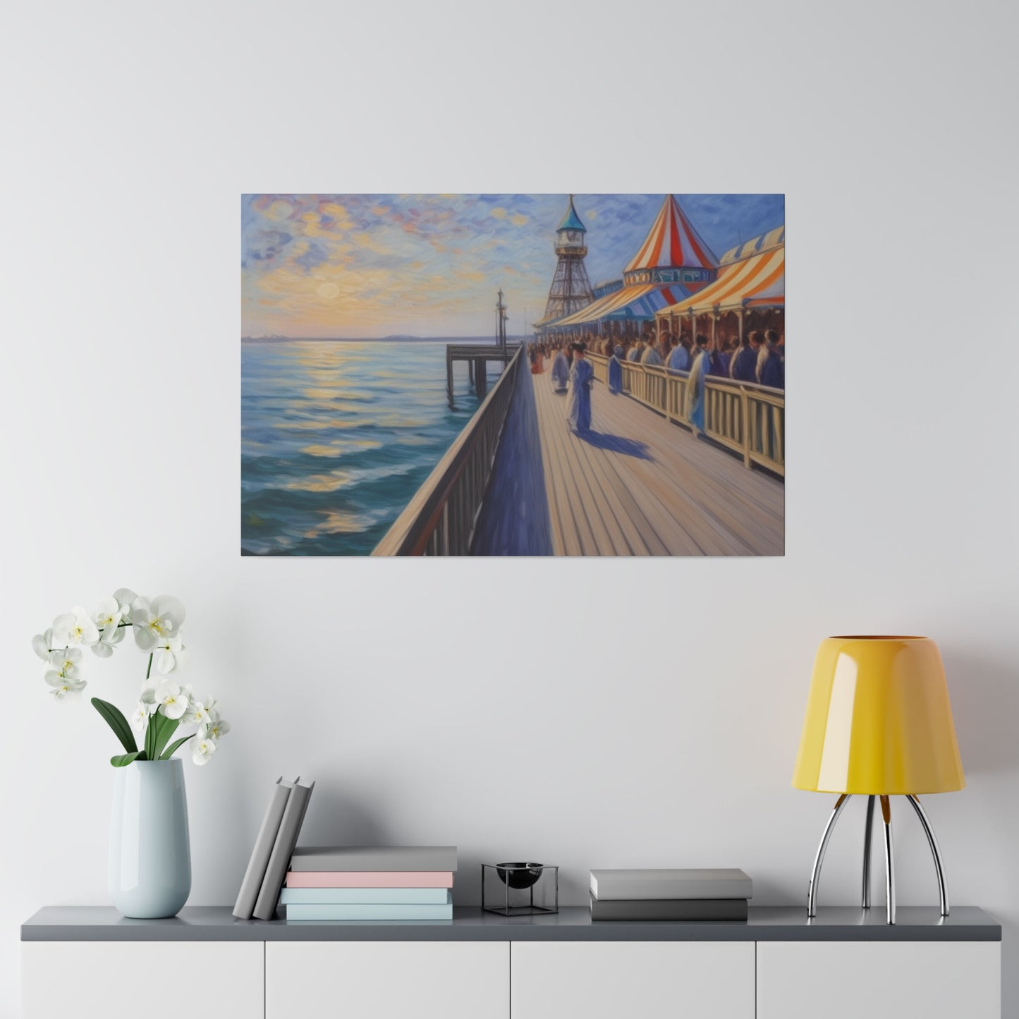 Pier, Wall Art, Matte Canvas, Stretched, 0.75"