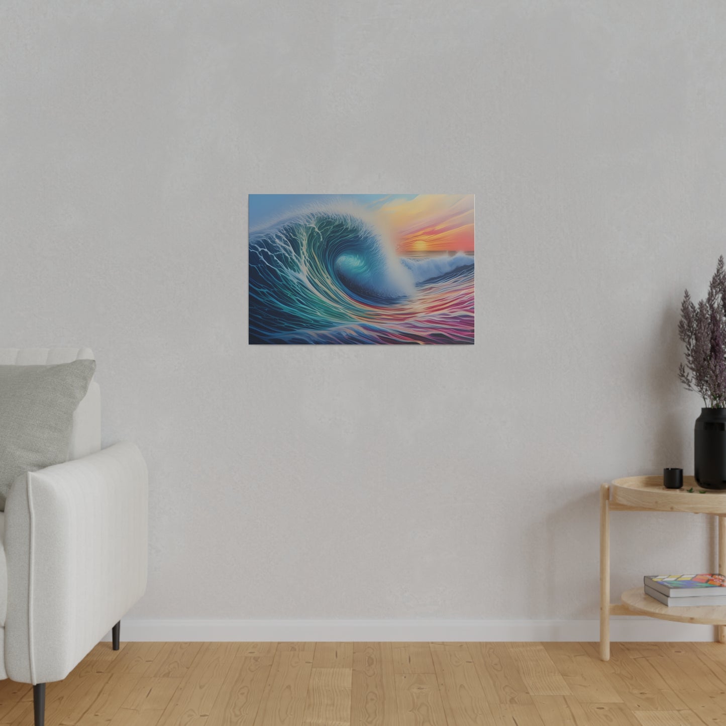 Wave, Beach, Wall Art, Matte Canvas, Stretched, 0.75"