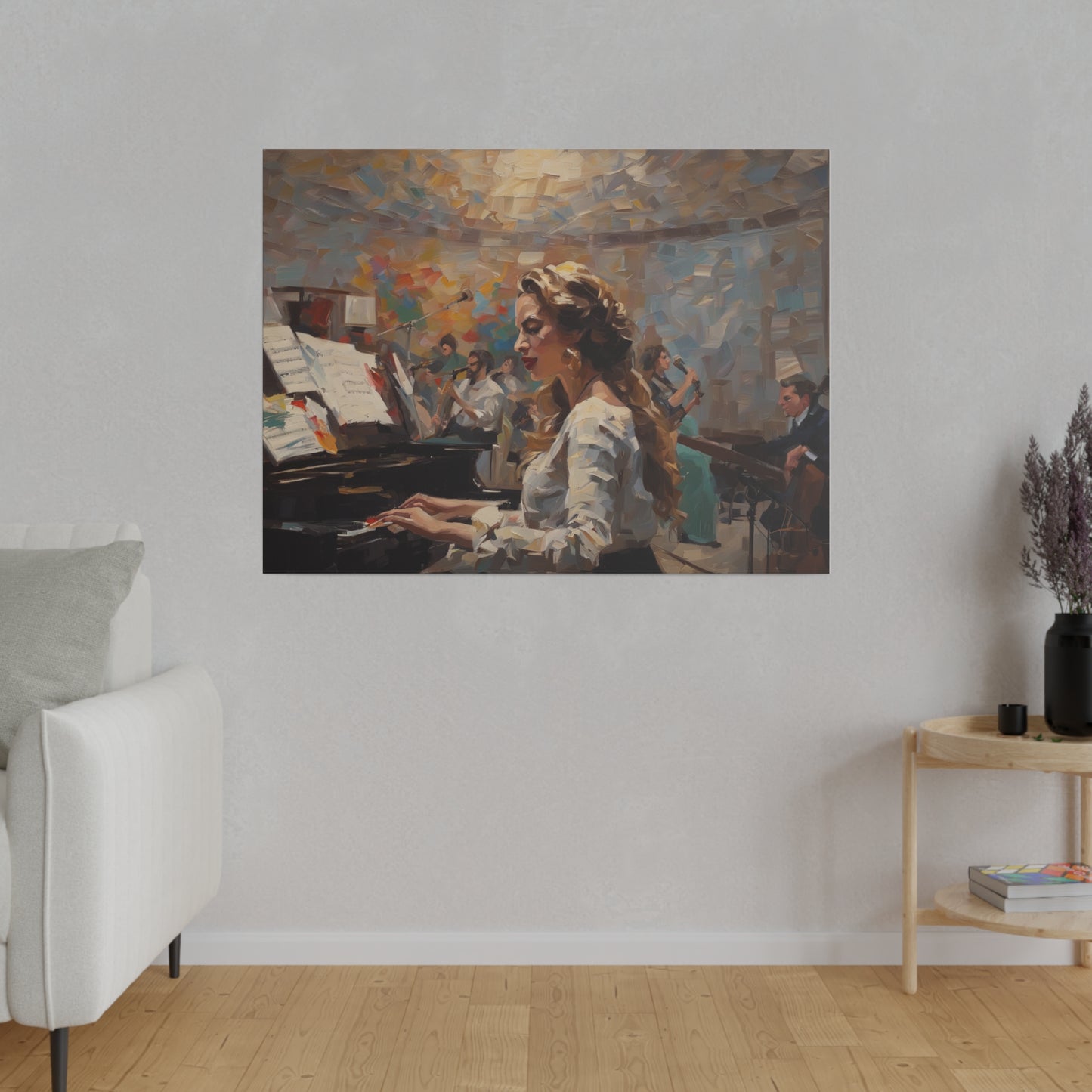 Music, Wall Art, Matte Canvas, Stretched, 0.75"