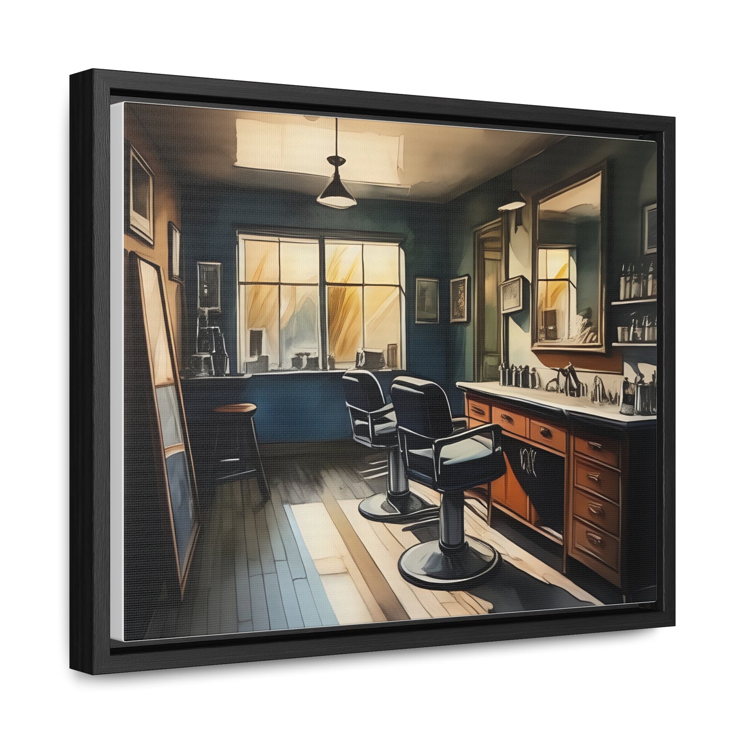 Barbershop, Wall Art, Gallery Canvas Wraps, Horizontal Frame