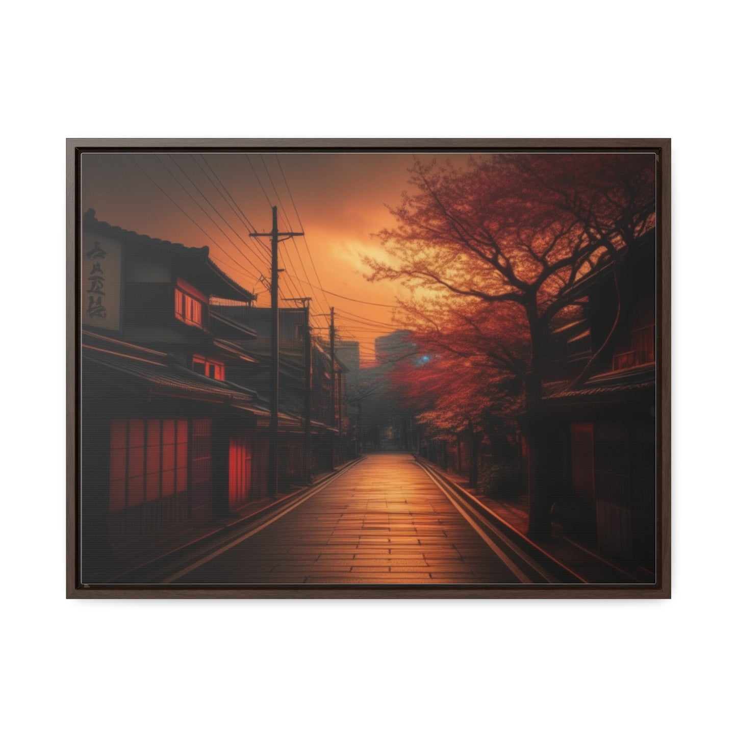 Japanese Village, Wall Art, Gallery Canvas Wraps, Horizontal Frame