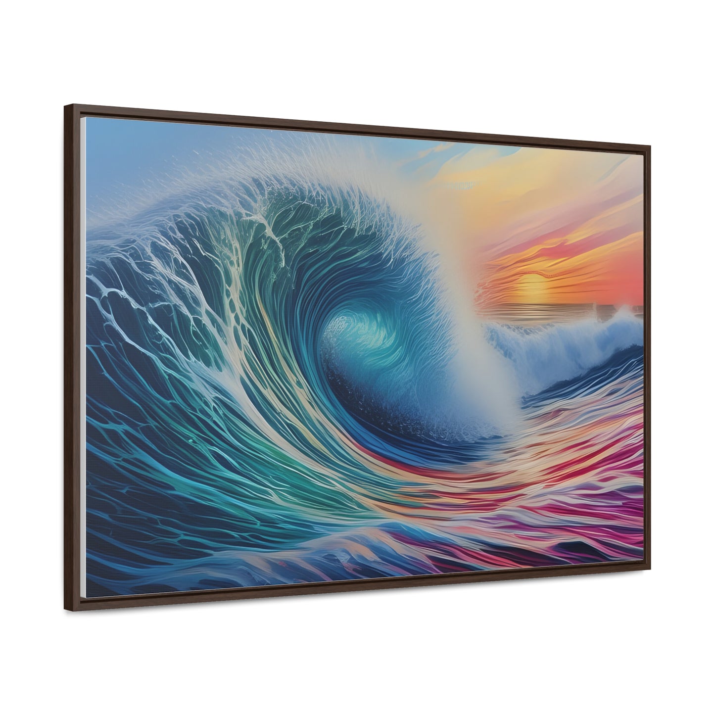 Beach Wave, Wall Art, Gallery Canvas Wraps, Horizontal Frame