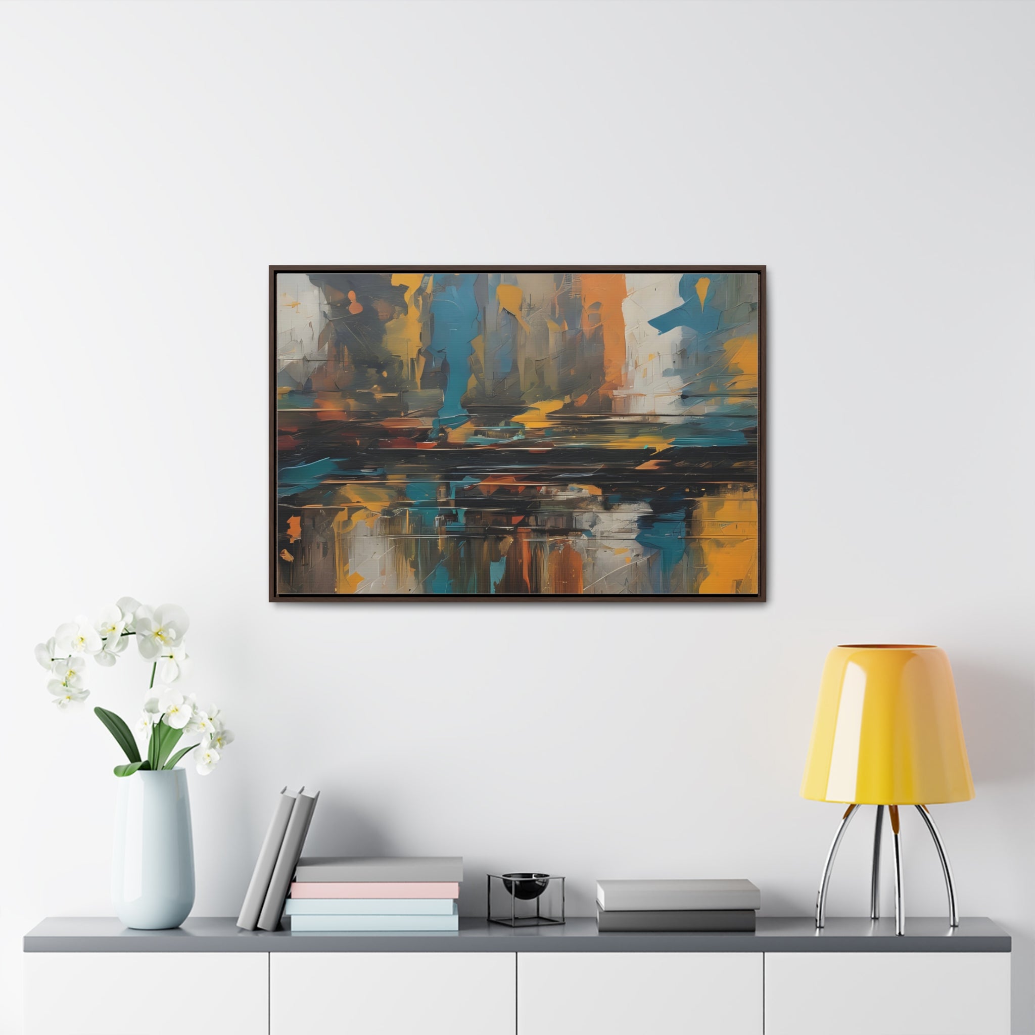 Abstract discount Digital Wall Art on Gallery Canvas Wraps, Horizontal Frame