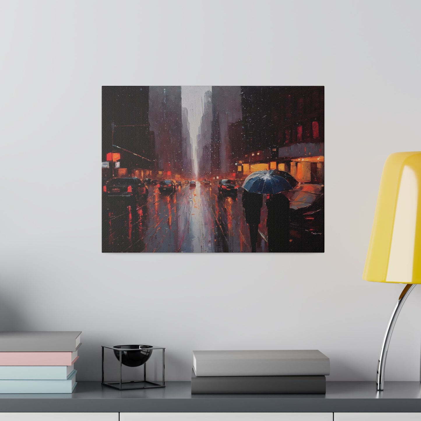 City Streets, Wall Art, Matte Canvas, Stretched, 0.75"