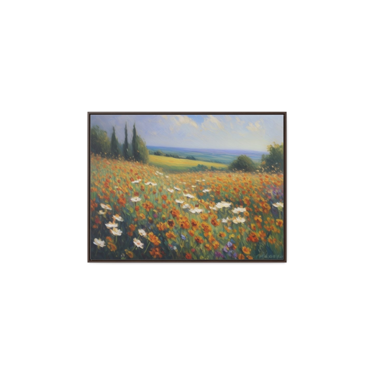 Field of flowers, Gallery Canvas Wraps, Horizontal Frame