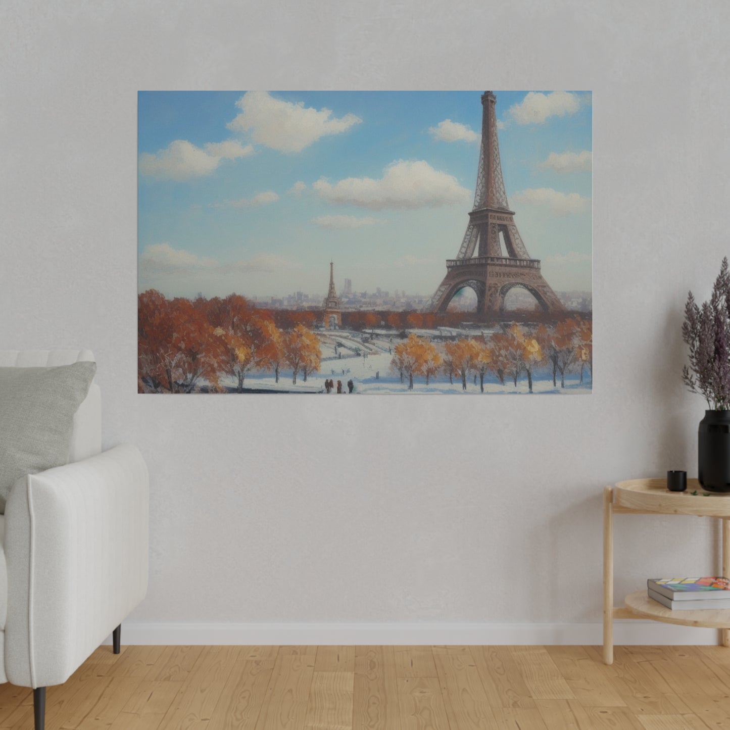 Eiffel Tower, Wall Art, Matte Canvas, Stretched, 0.75"