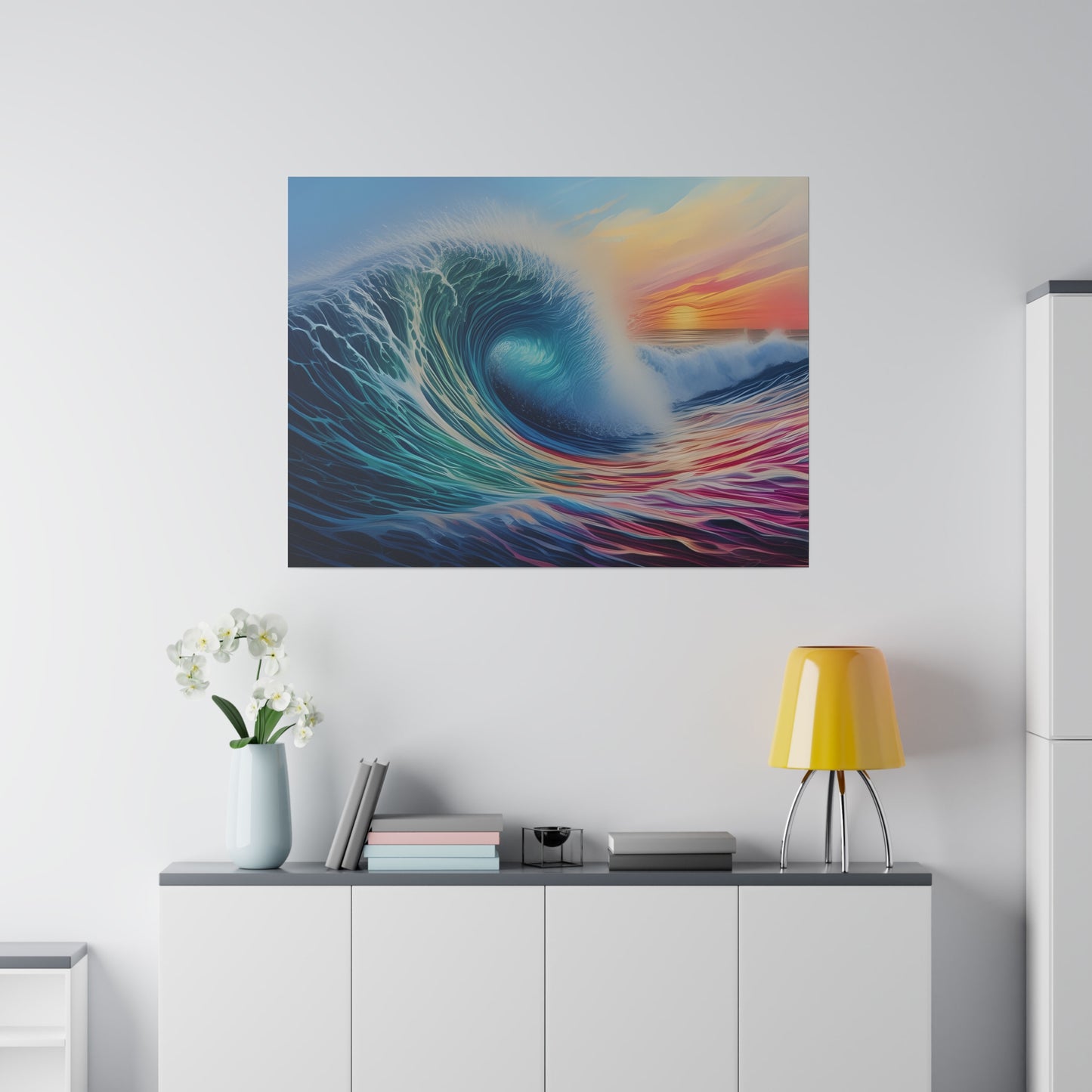 Wave, Beach, Wall Art, Matte Canvas, Stretched, 0.75"