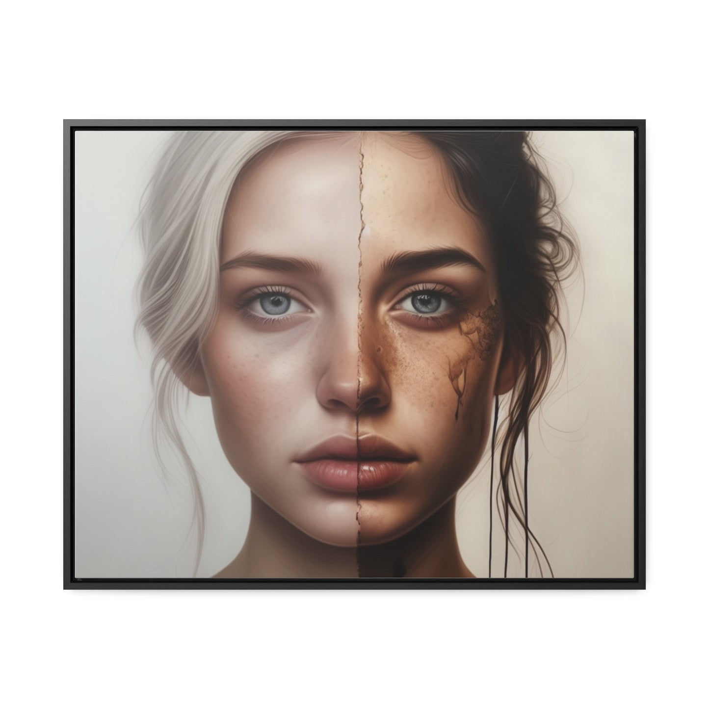 Woman, Face, Wall Art, Gallery Canvas Wraps, Horizontal Frame