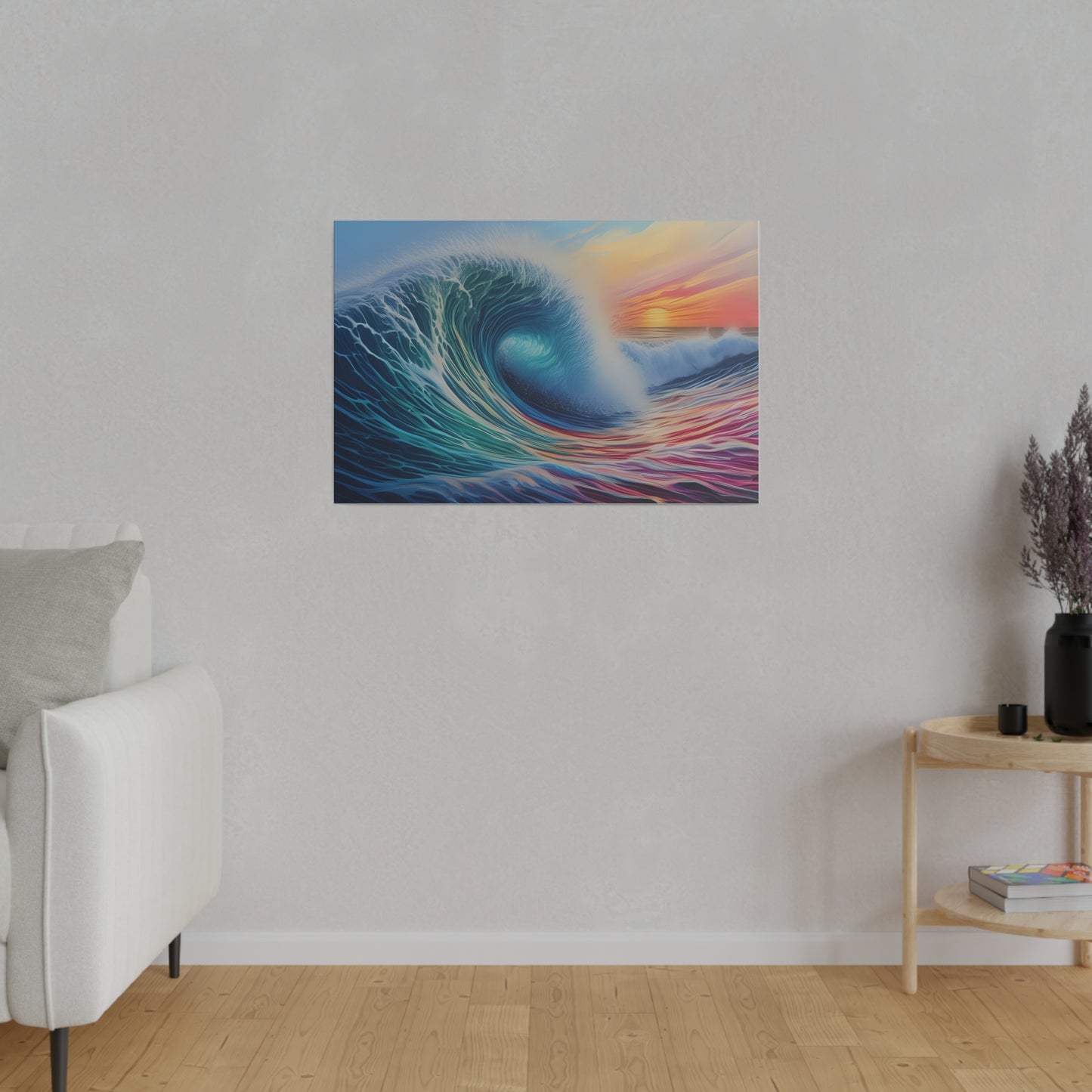 Wave, Beach, Wall Art, Matte Canvas, Stretched, 0.75"