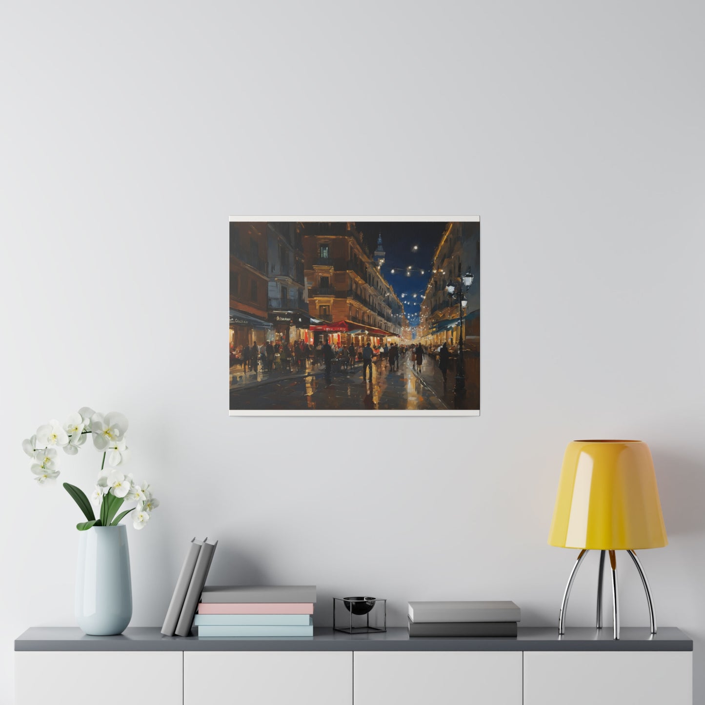 Calm night, Wall Art, Matte Canvas, Stretched, 0.75"