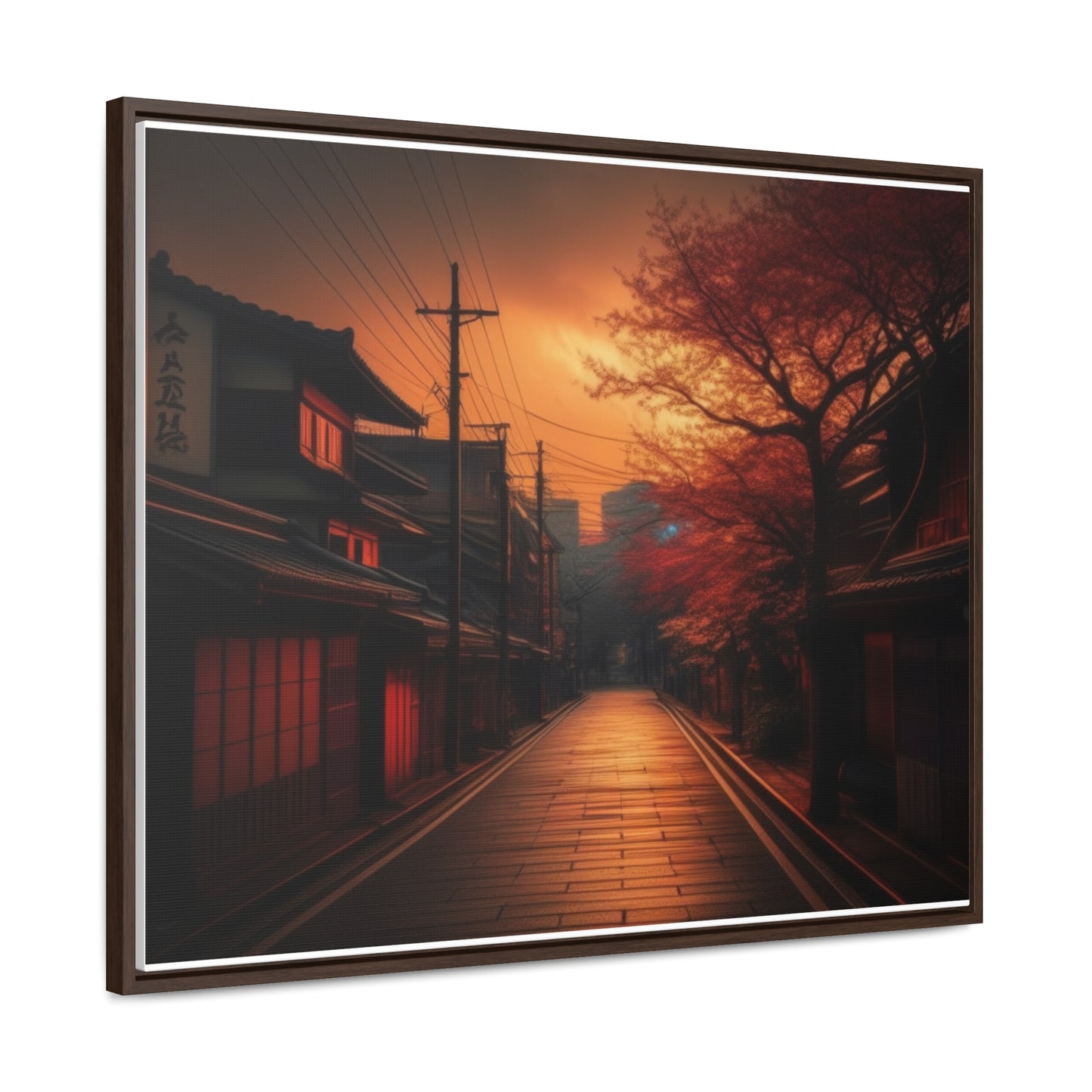 Japanese Village, Wall Art, Gallery Canvas Wraps, Horizontal Frame