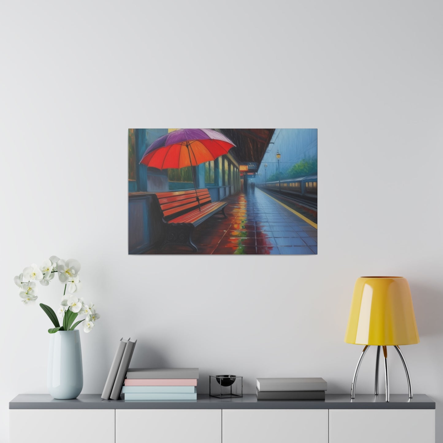 Umbrella, Wall Art, Matte Canvas, Stretched, 0.75"