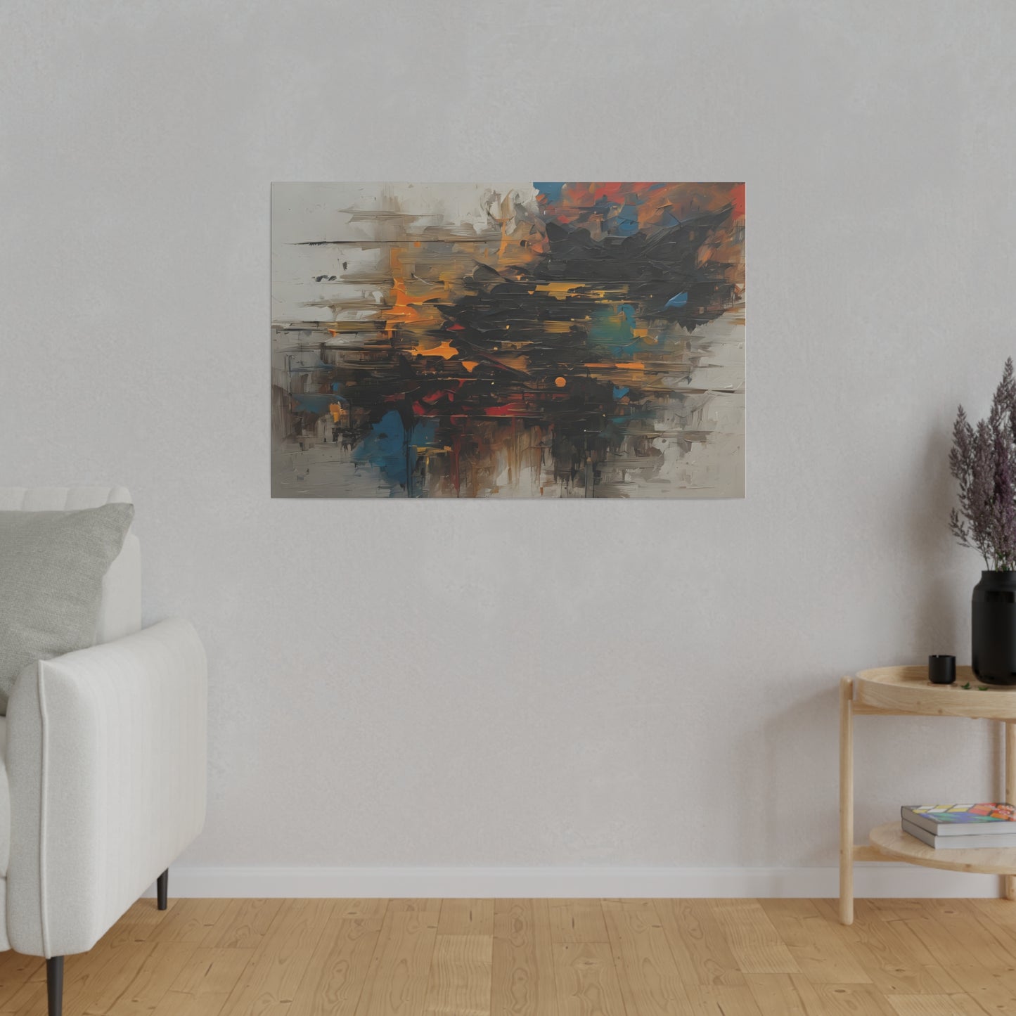 Abstract, Wall Art, Matte Canvas, Stretched, 0.75"