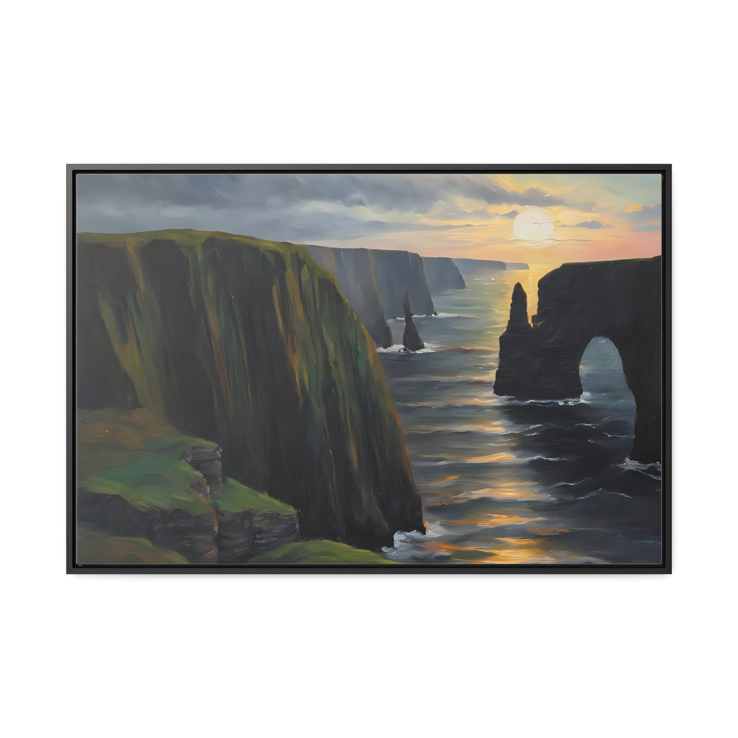 Irish Cliffs, Wall Art, Gallery Canvas Wraps, Horizontal Frame