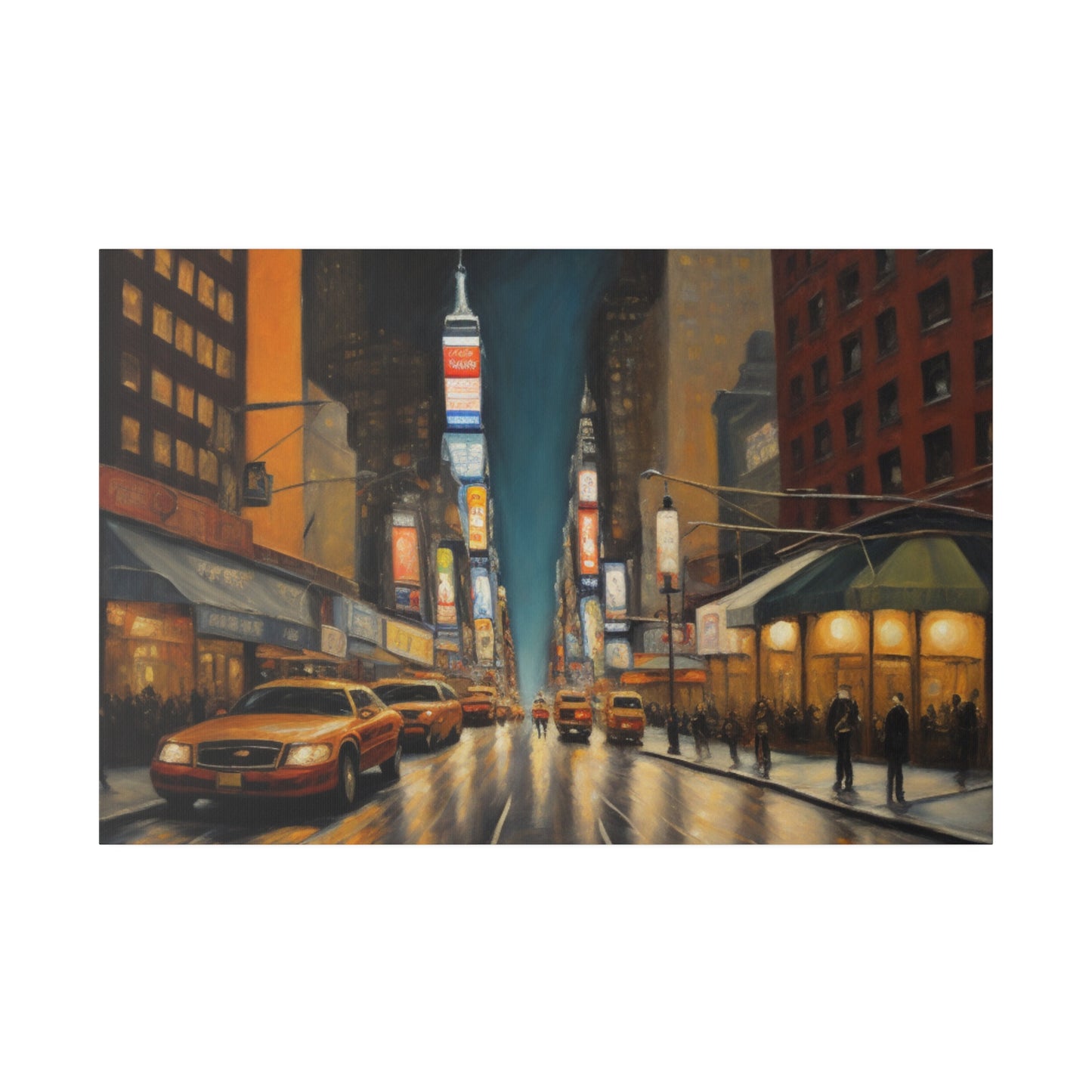 The City, Wall Art, Matte Canvas, Stretched, 0.75"