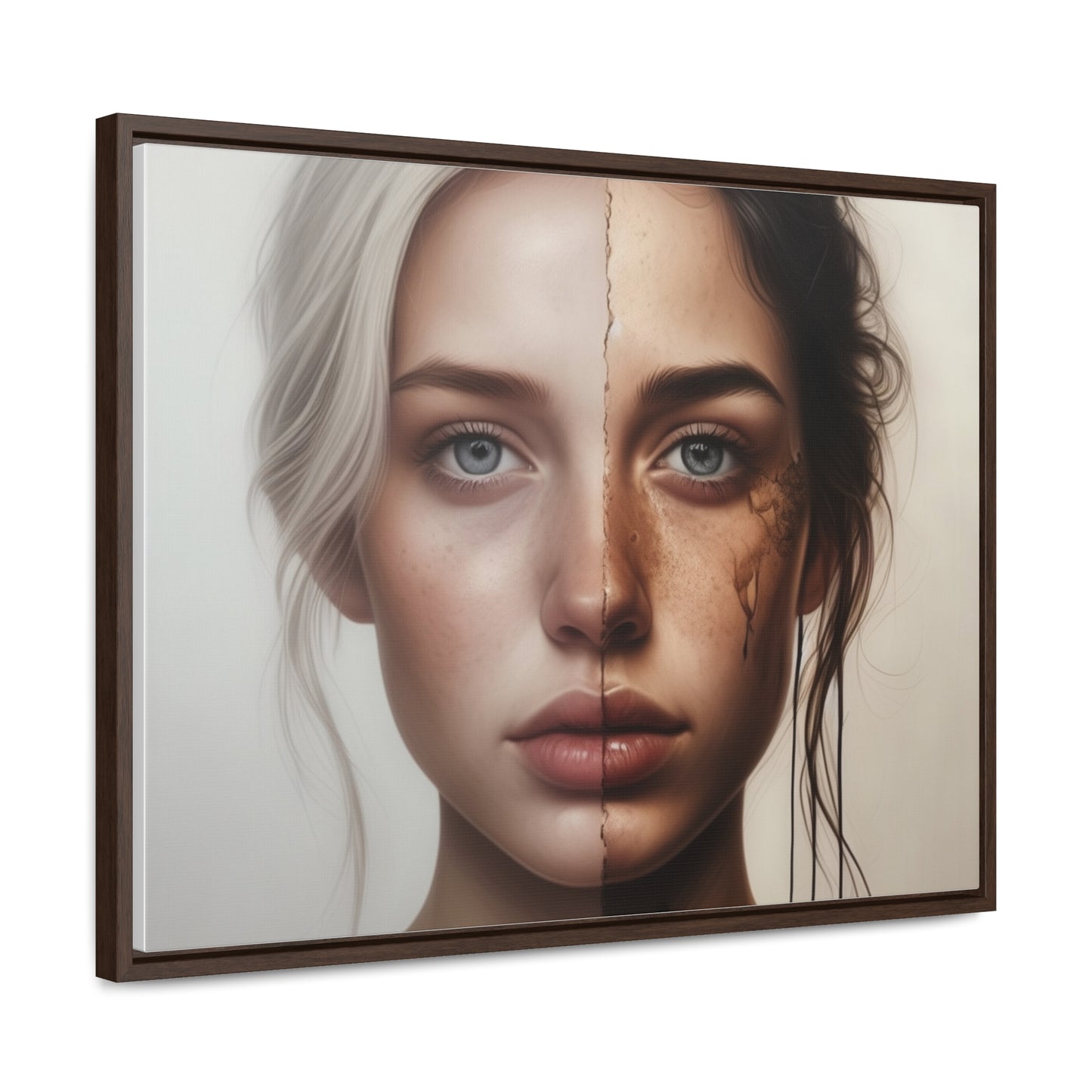 Woman, Face, Wall Art, Gallery Canvas Wraps, Horizontal Frame