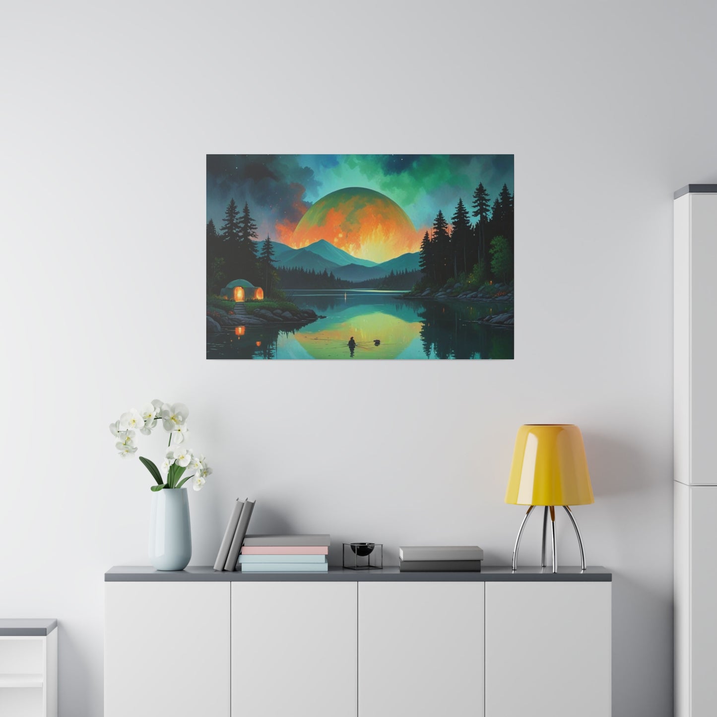 The Moon Tonight, Wall Art, Matte Canvas, Stretched, 0.75"