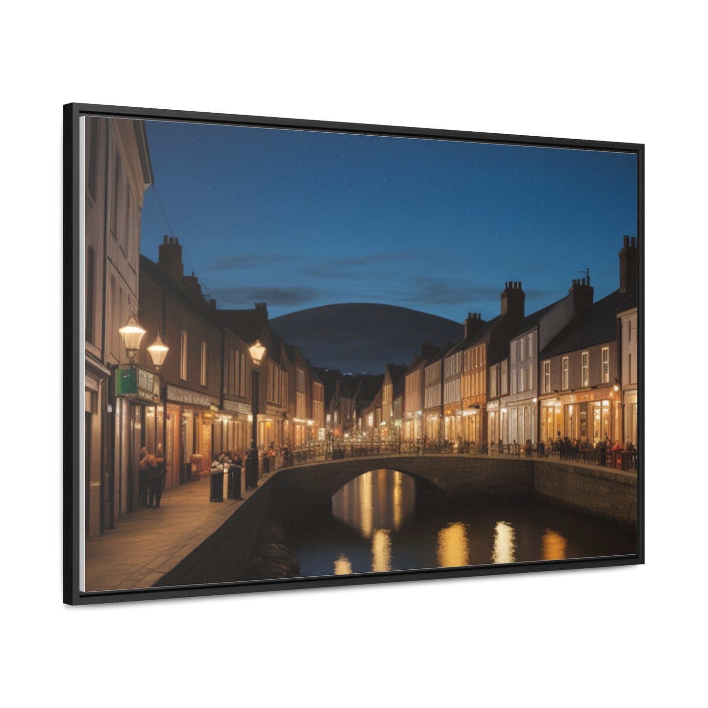 Canal, Wall Art, Gallery Canvas Wraps, Horizontal Frame