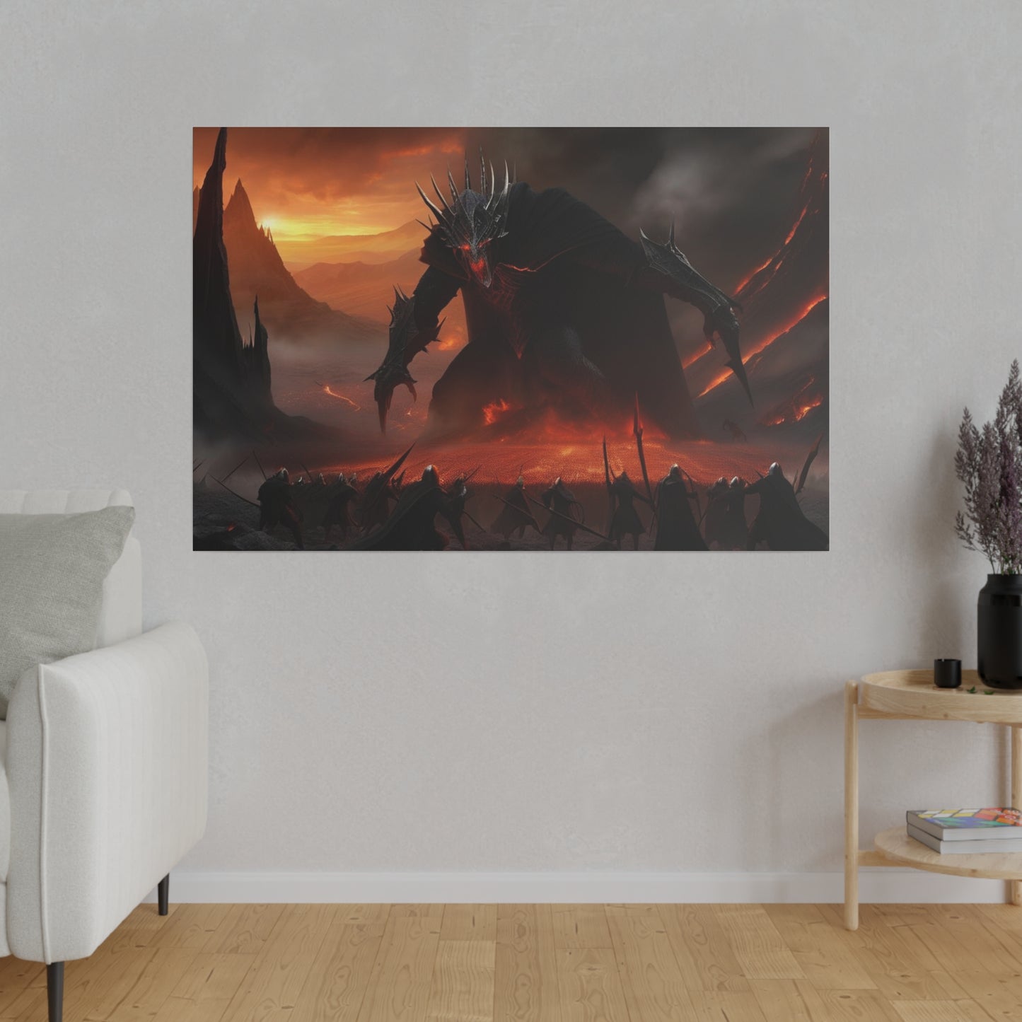 Lord Of The Rings, Morgoth, Wall Art, Matte Canvas, Stretched, 0.75"